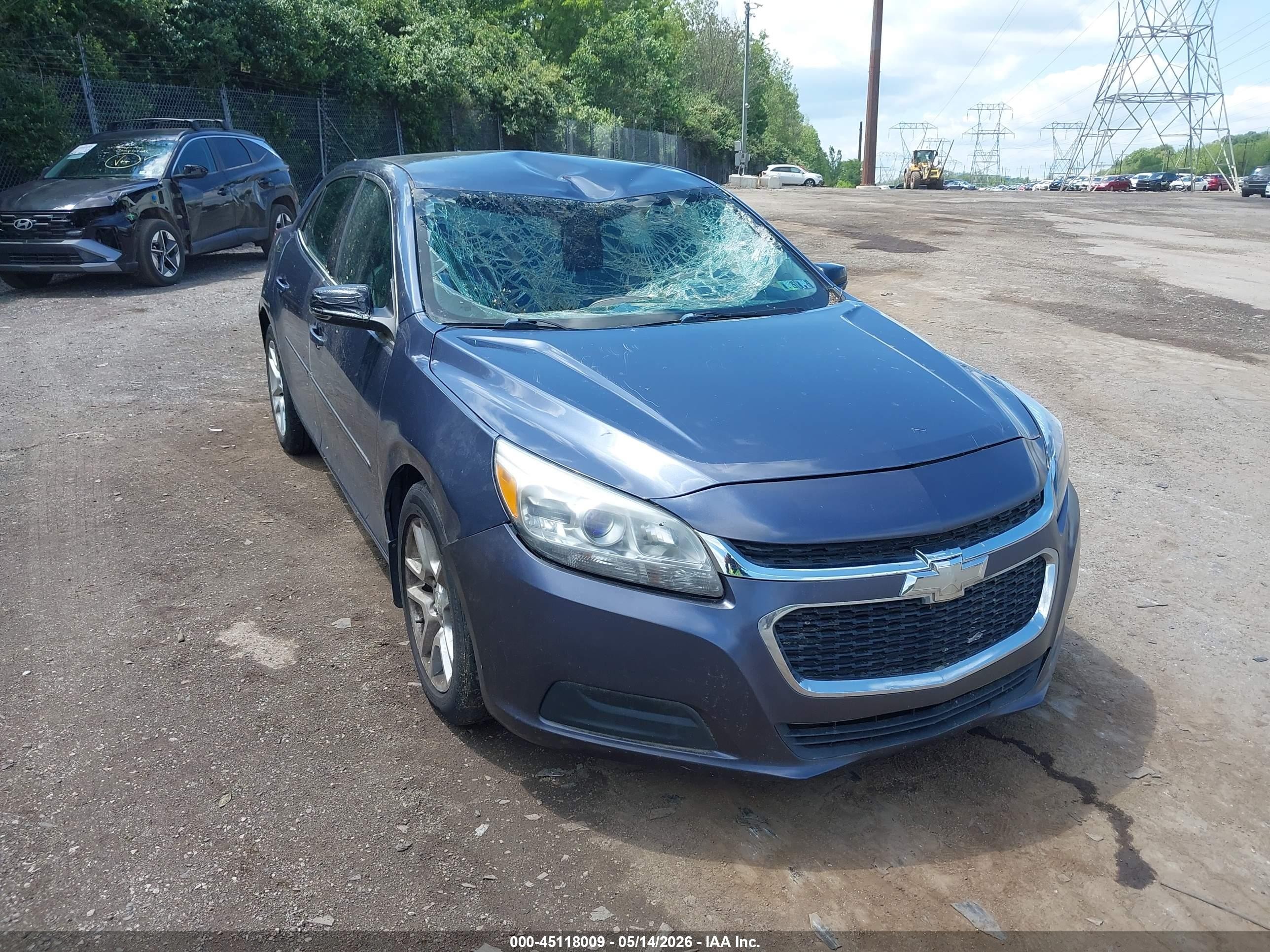 2014 Chevrolet Malibu 1lt Blue vin: 1G11C5SL8EF164058