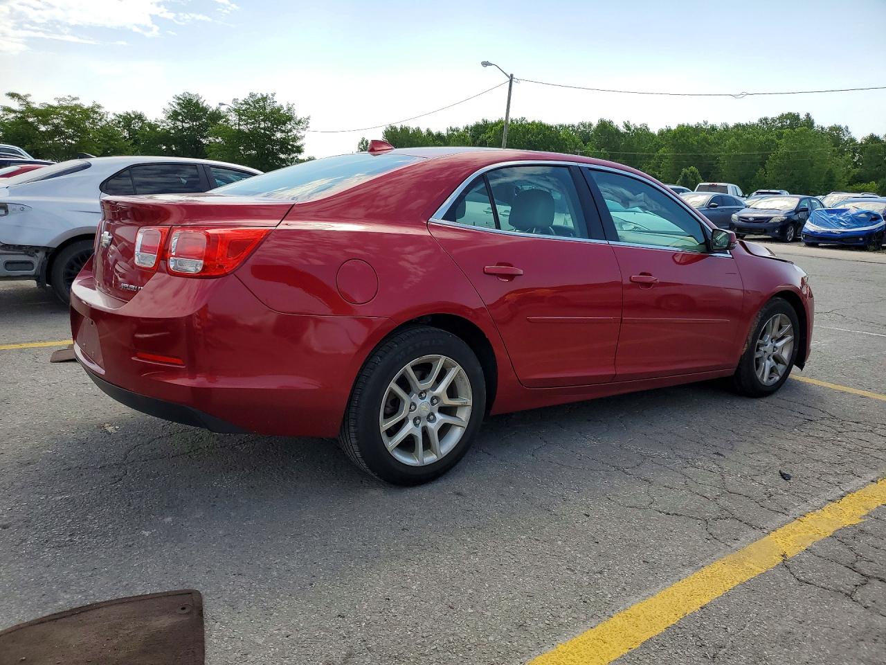 2014 Chevrolet Malibu 1lt Red vin: 1G11C5SL8EF174654