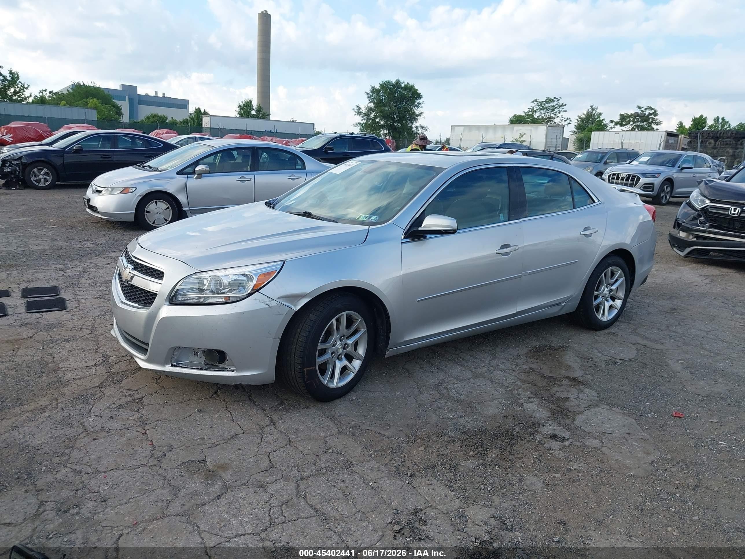 2014 Chevrolet Malibu 1lt Silver vin: 1G11C5SL8EU124204