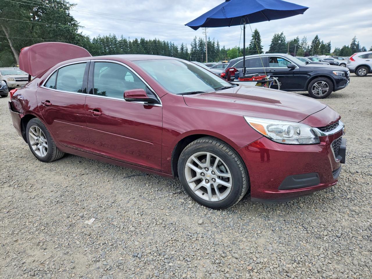 2015 Chevrolet Malibu 1lt Темно-бордовый vin: 1G11C5SL8FF101608
