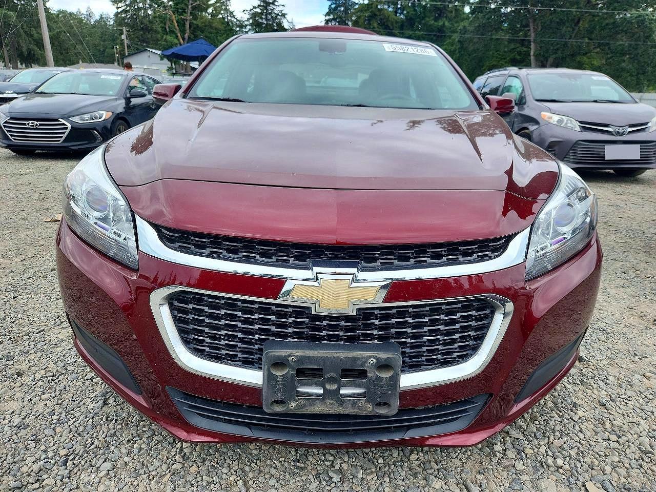 2015 Chevrolet Malibu 1lt Темно-бордовый vin: 1G11C5SL8FF101608