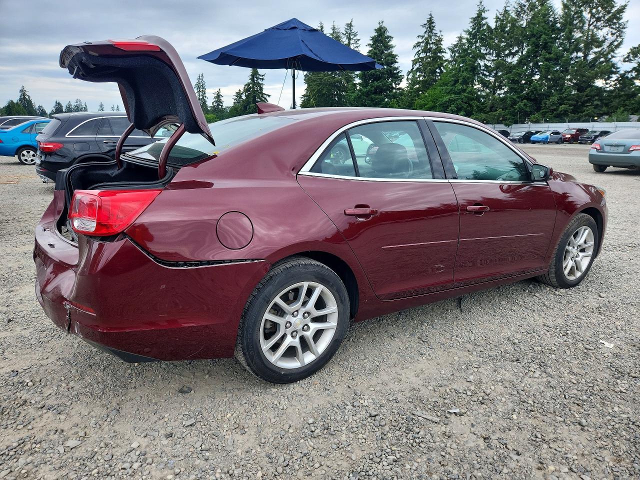 2015 Chevrolet Malibu 1lt Темно-бордовый vin: 1G11C5SL8FF101608