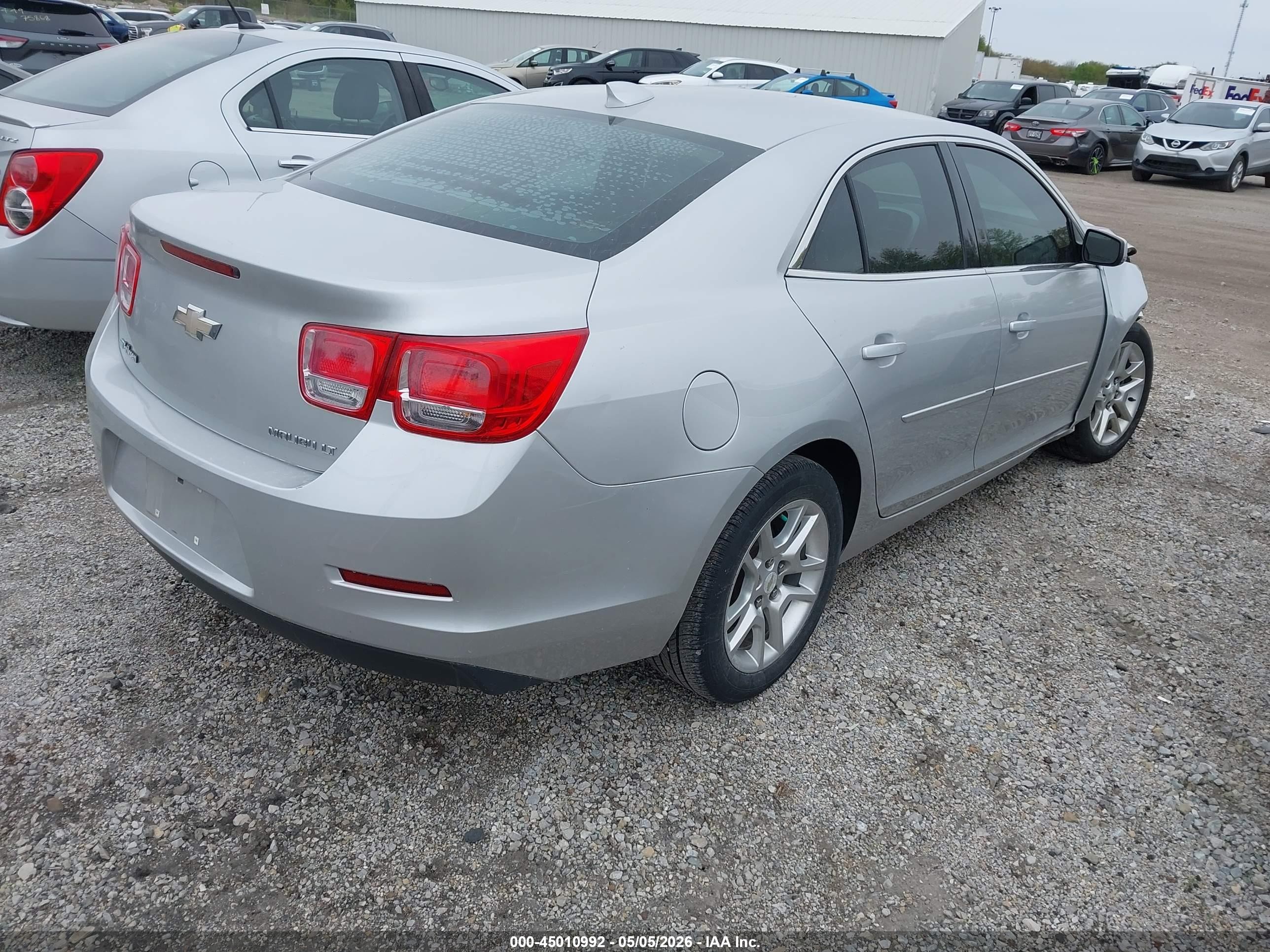 2015 Chevrolet Malibu 1lt Серый vin: 1G11C5SL8FF130753