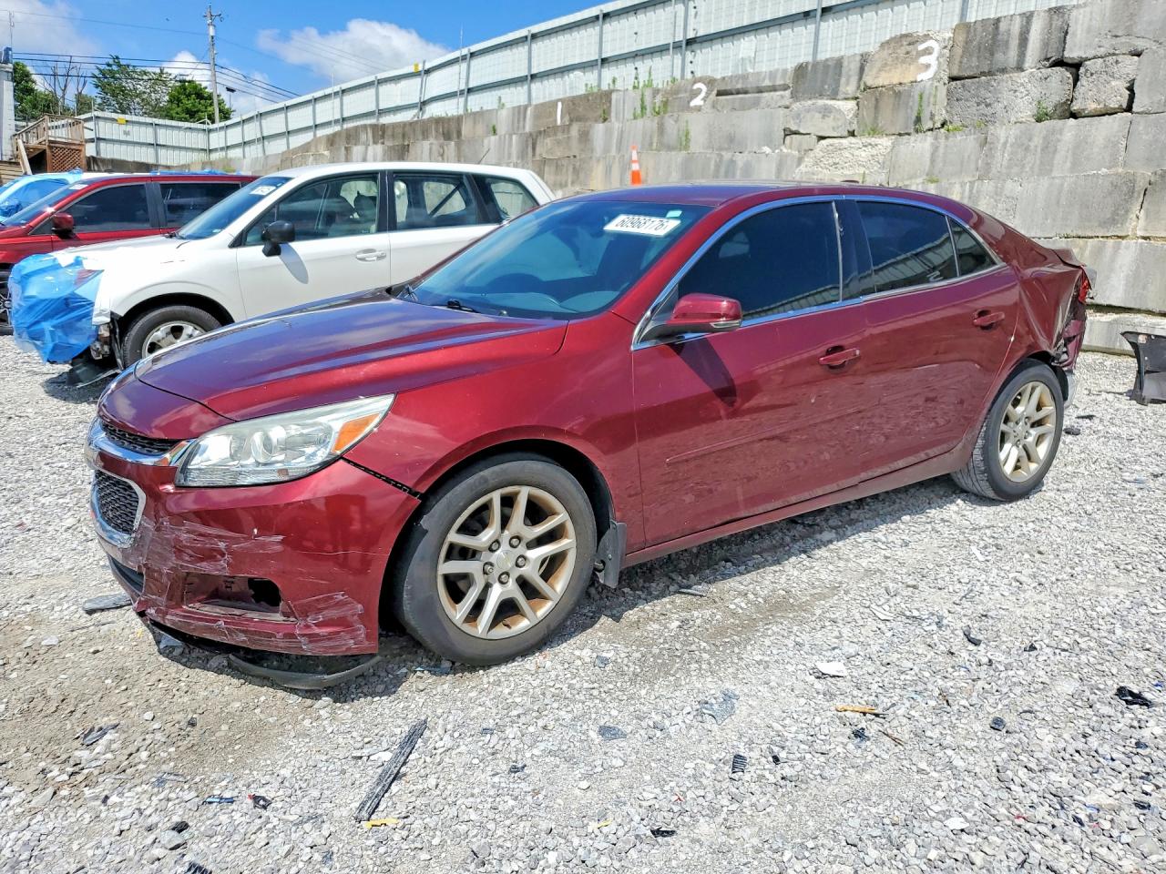2015 Chevrolet Malibu 1lt Burgundy vin: 1G11C5SL8FF224423