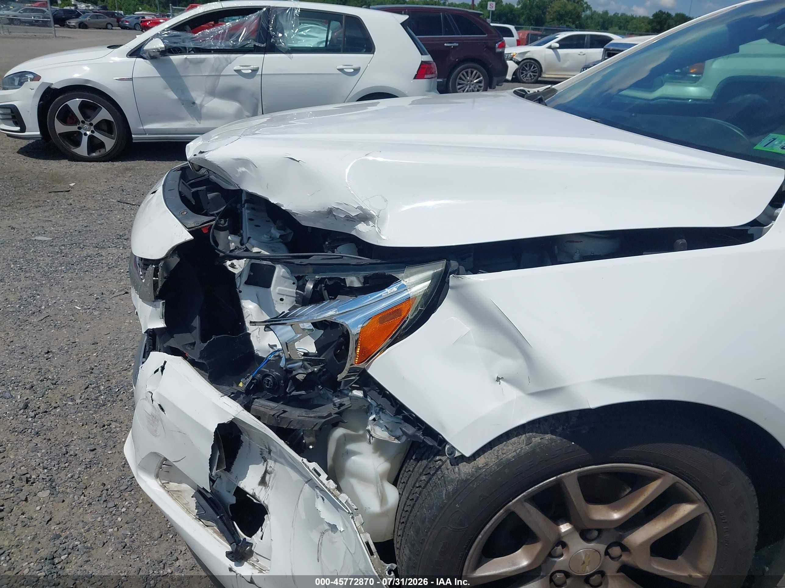 2015 Chevrolet Malibu 1lt Белый vin: 1G11C5SL8FF236667
