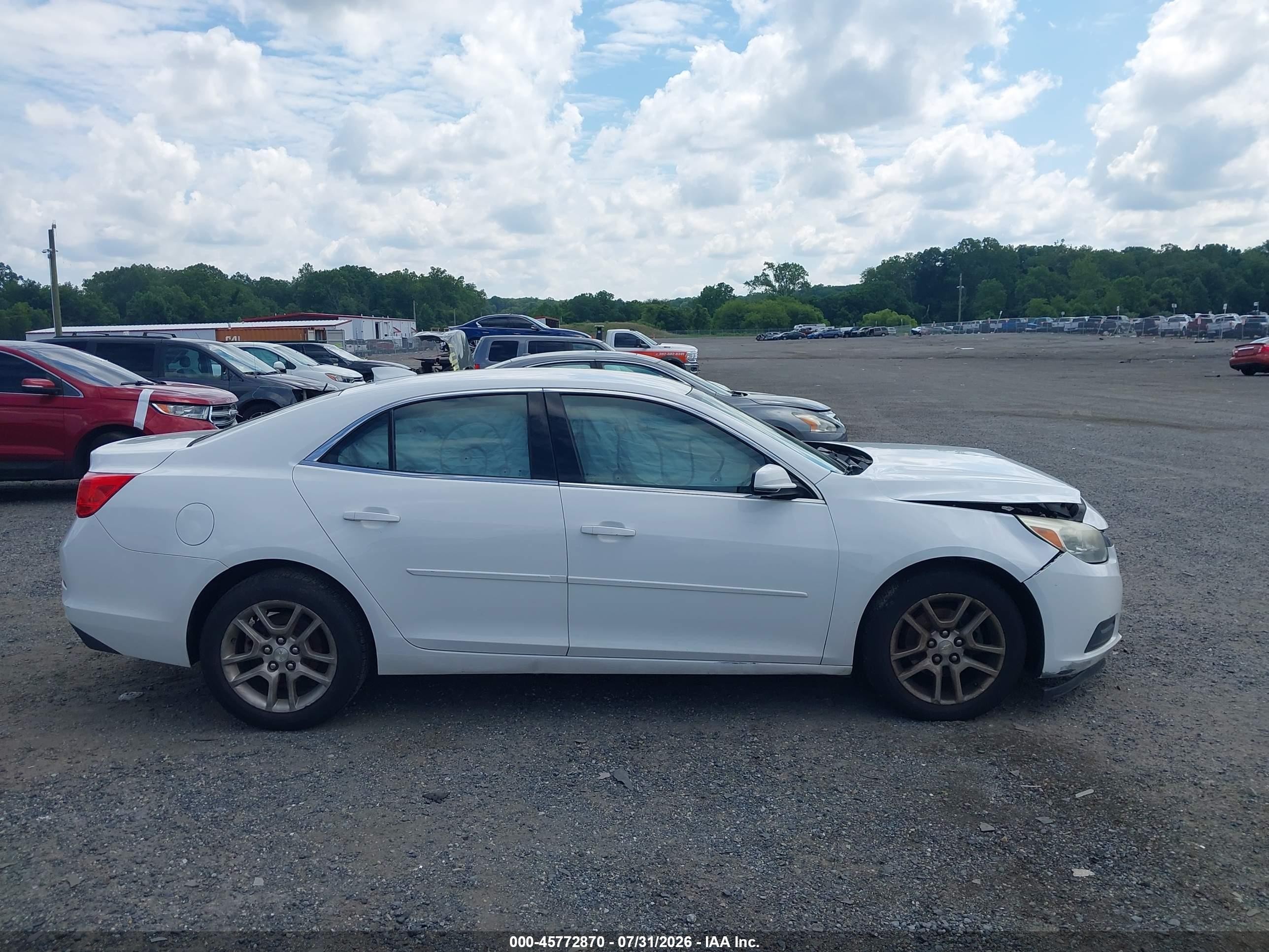 2015 Chevrolet Malibu 1lt Белый vin: 1G11C5SL8FF236667
