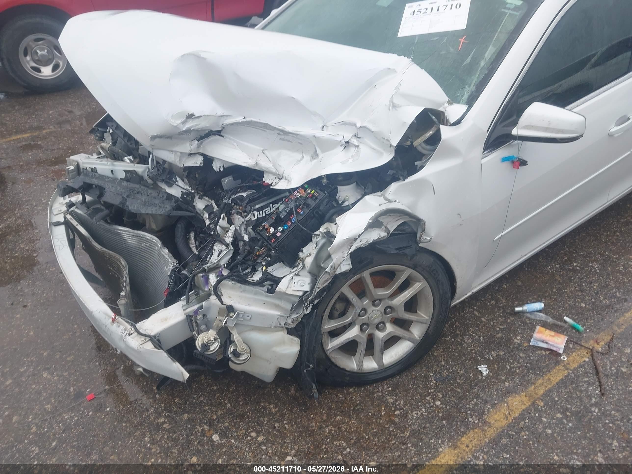 2015 Chevrolet Malibu 1lt Белый vin: 1G11C5SL8FF273413