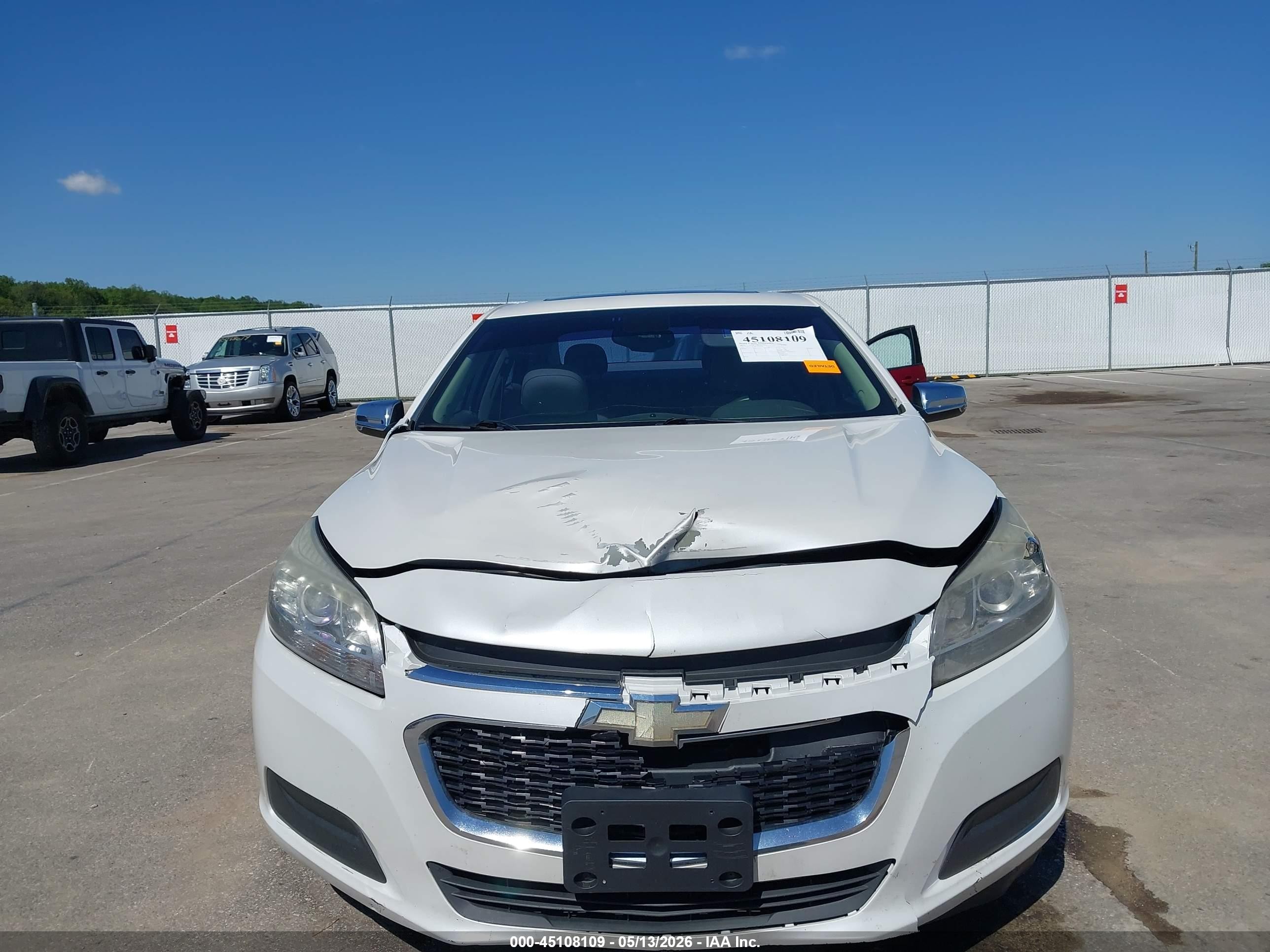 2015 Chevrolet Malibu 1lt White vin: 1G11C5SL8FU151579