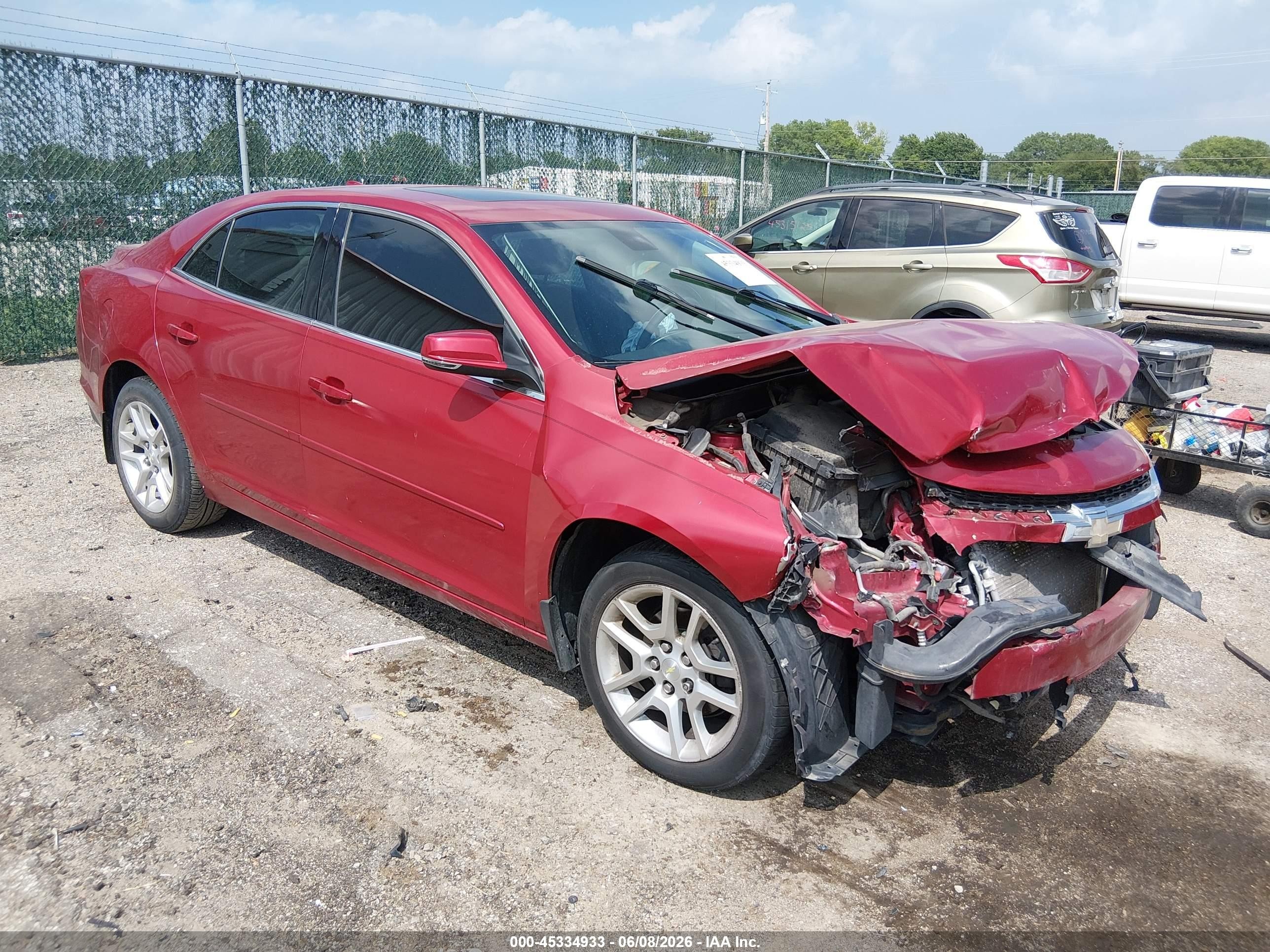 2014 Chevrolet Malibu 1lt Red vin: 1G11C5SL9EF107383
