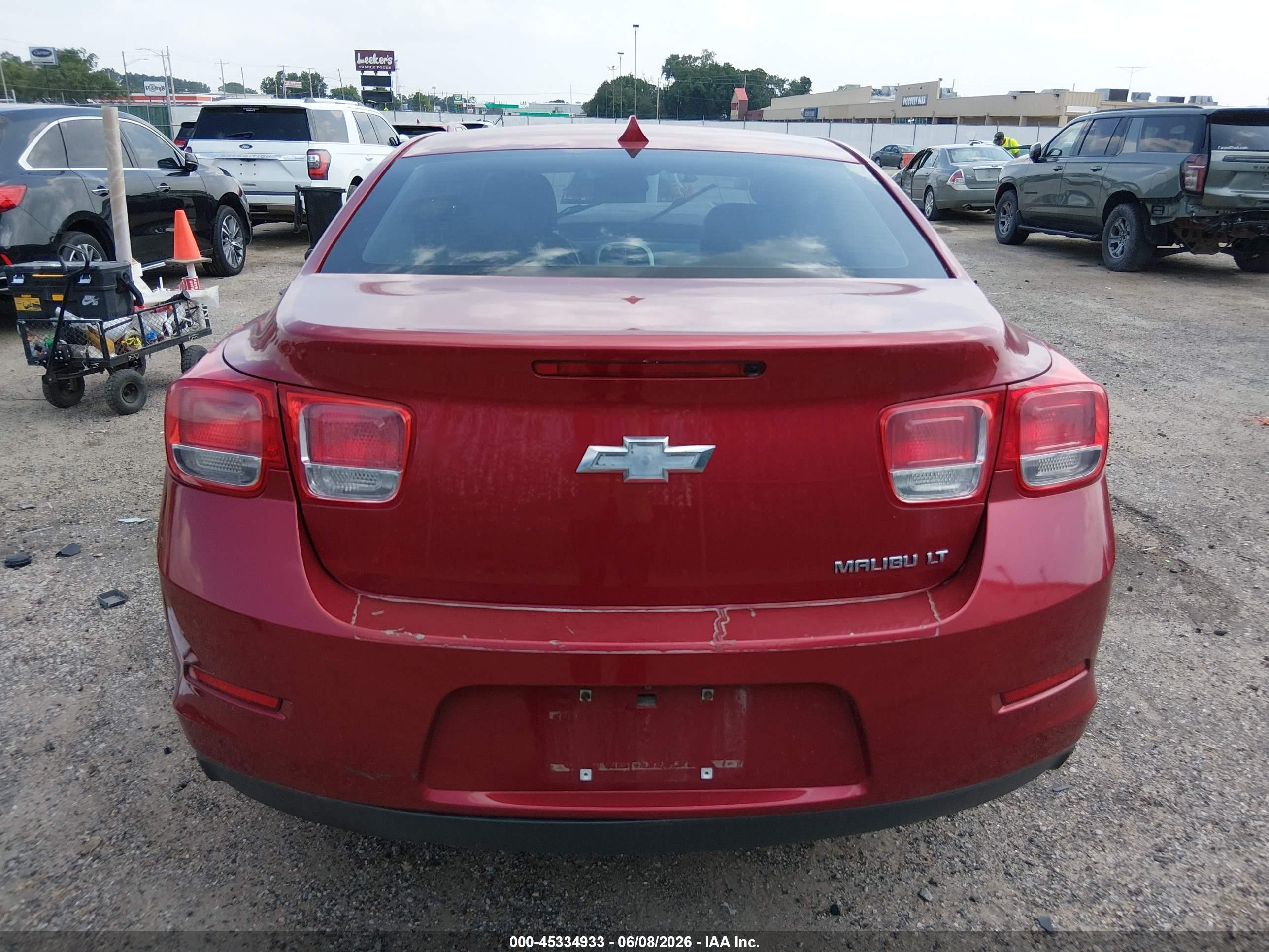 2014 Chevrolet Malibu 1lt Red vin: 1G11C5SL9EF107383