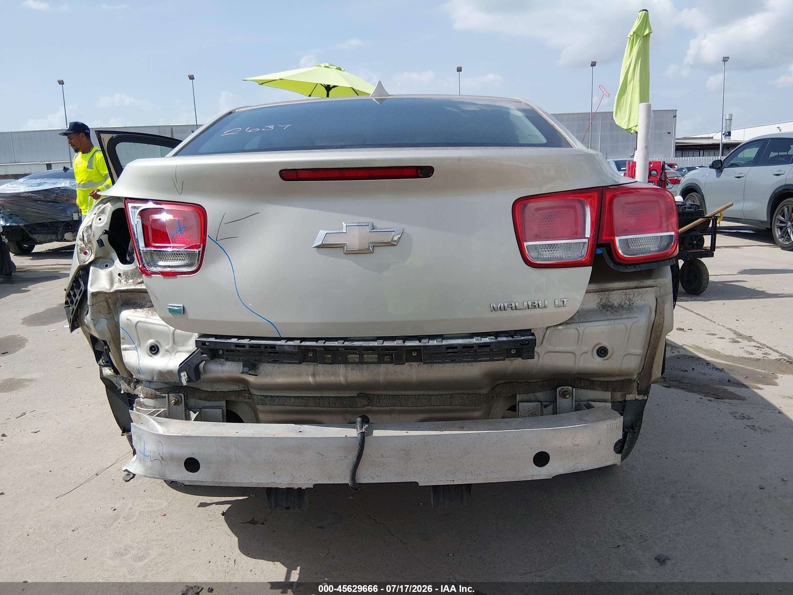 2014 Chevrolet Malibu 1lt Beige vin: 1G11C5SL9EF224784