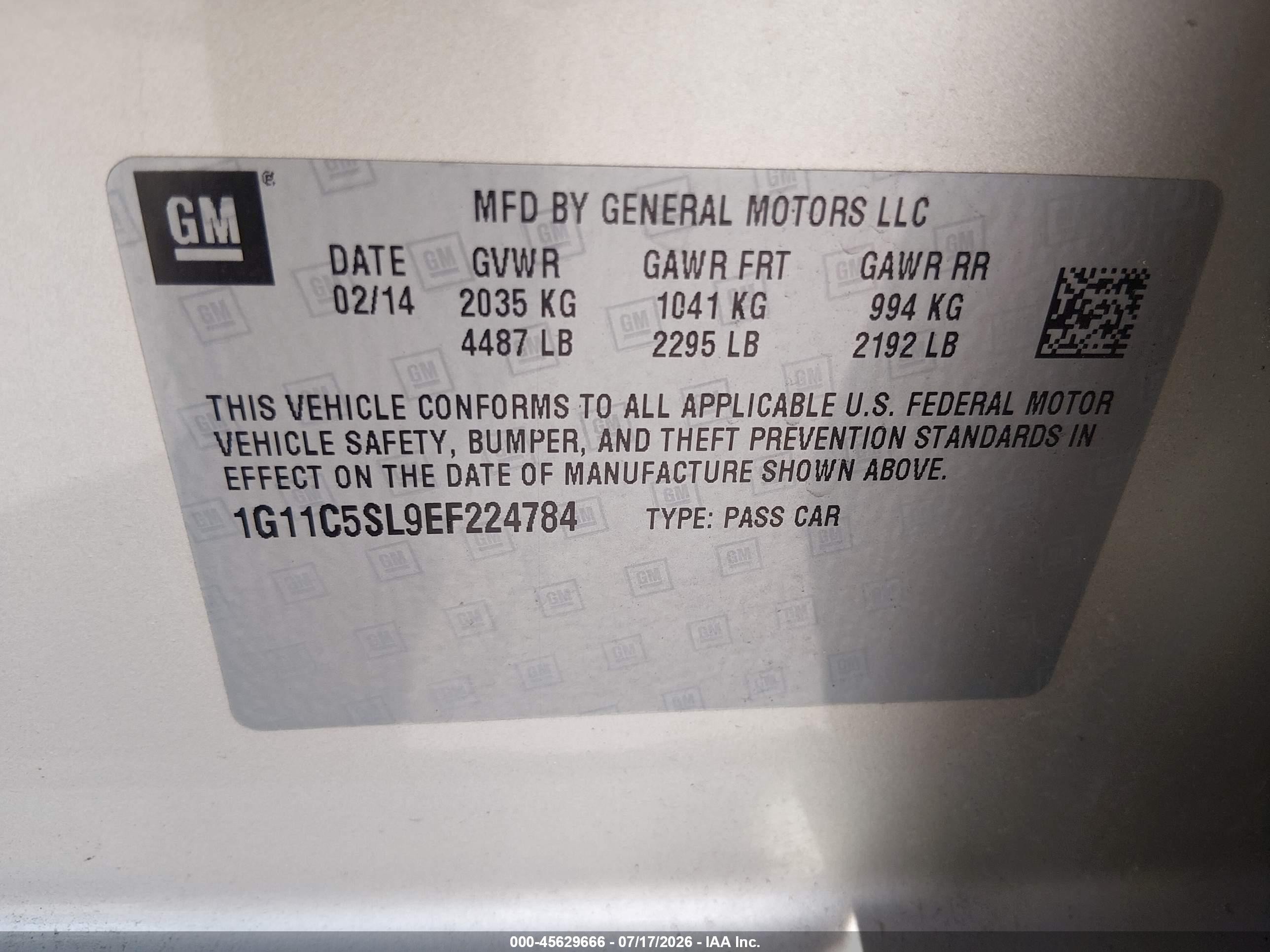 2014 Chevrolet Malibu 1lt Beige vin: 1G11C5SL9EF224784