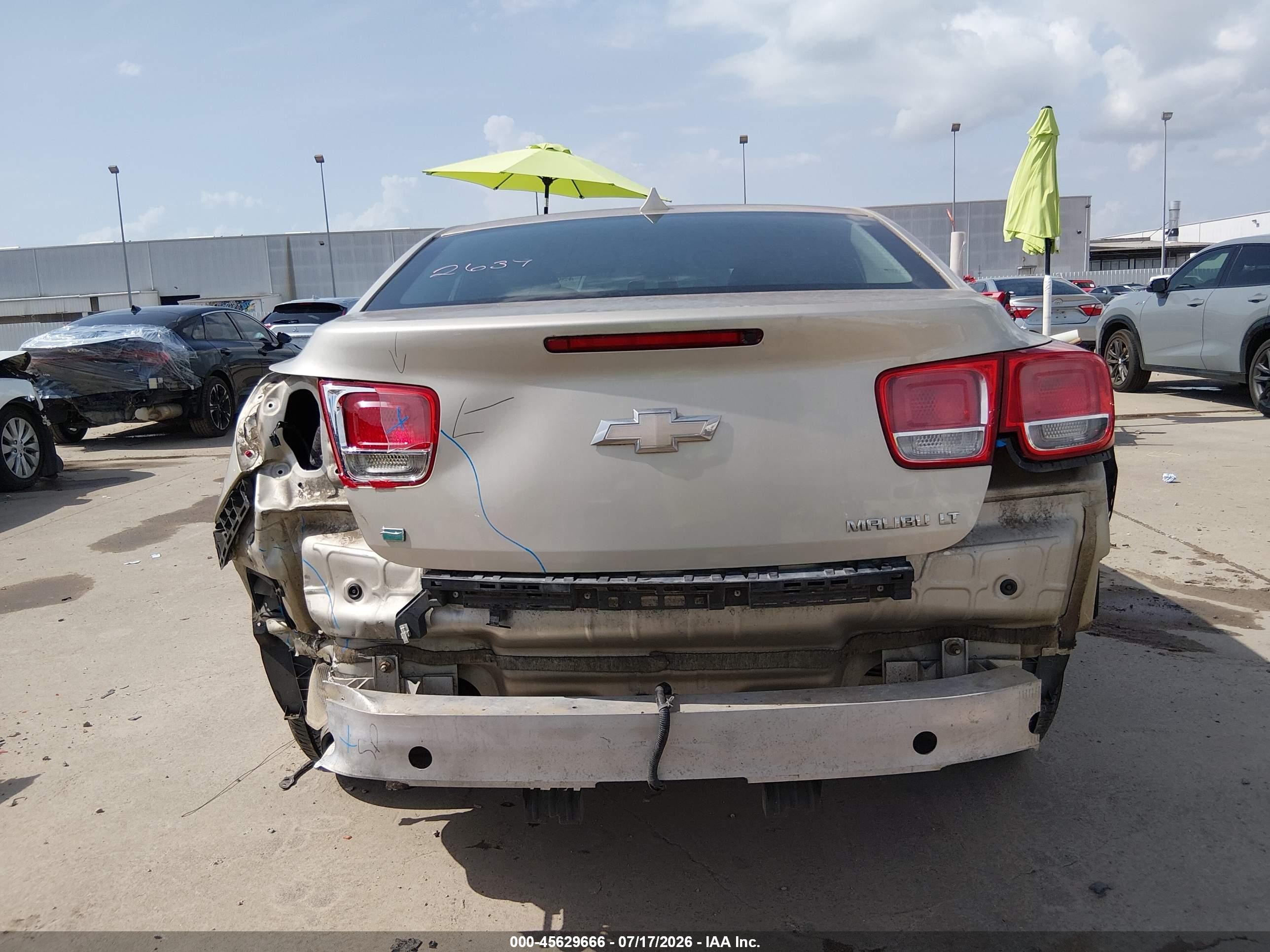 2014 Chevrolet Malibu 1lt Beige vin: 1G11C5SL9EF224784