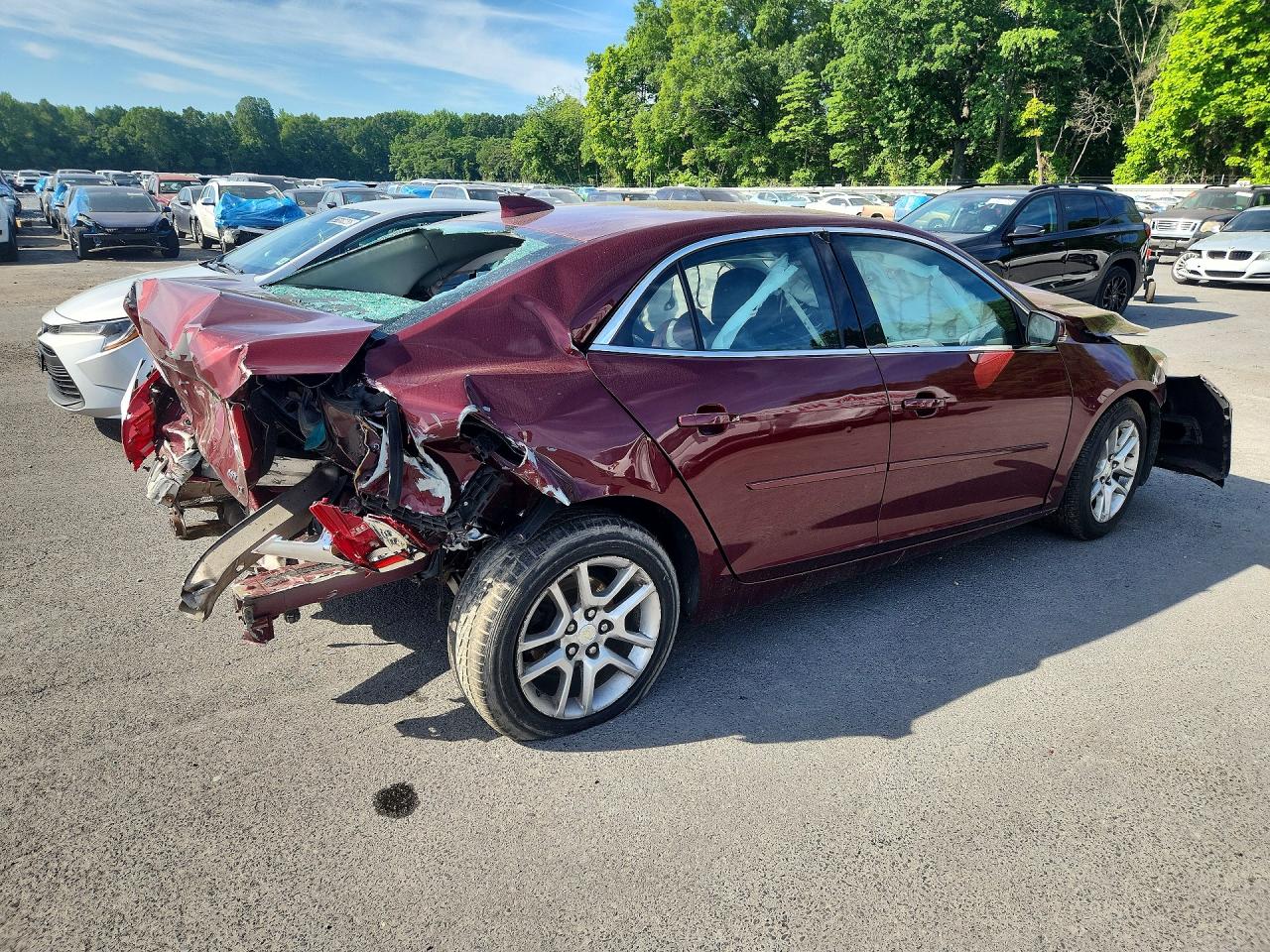 2015 Chevrolet Malibu 1lt Burgundy vin: 1G11C5SL9FF123245