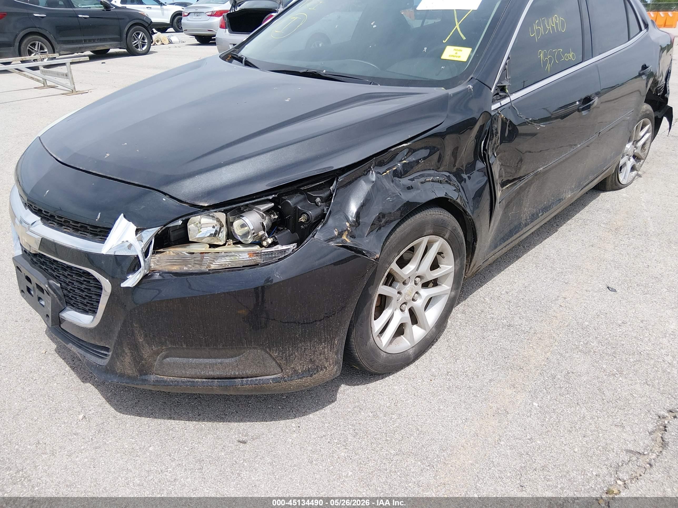 2015 Chevrolet Malibu 1lt Black vin: 1G11C5SL9FF147464