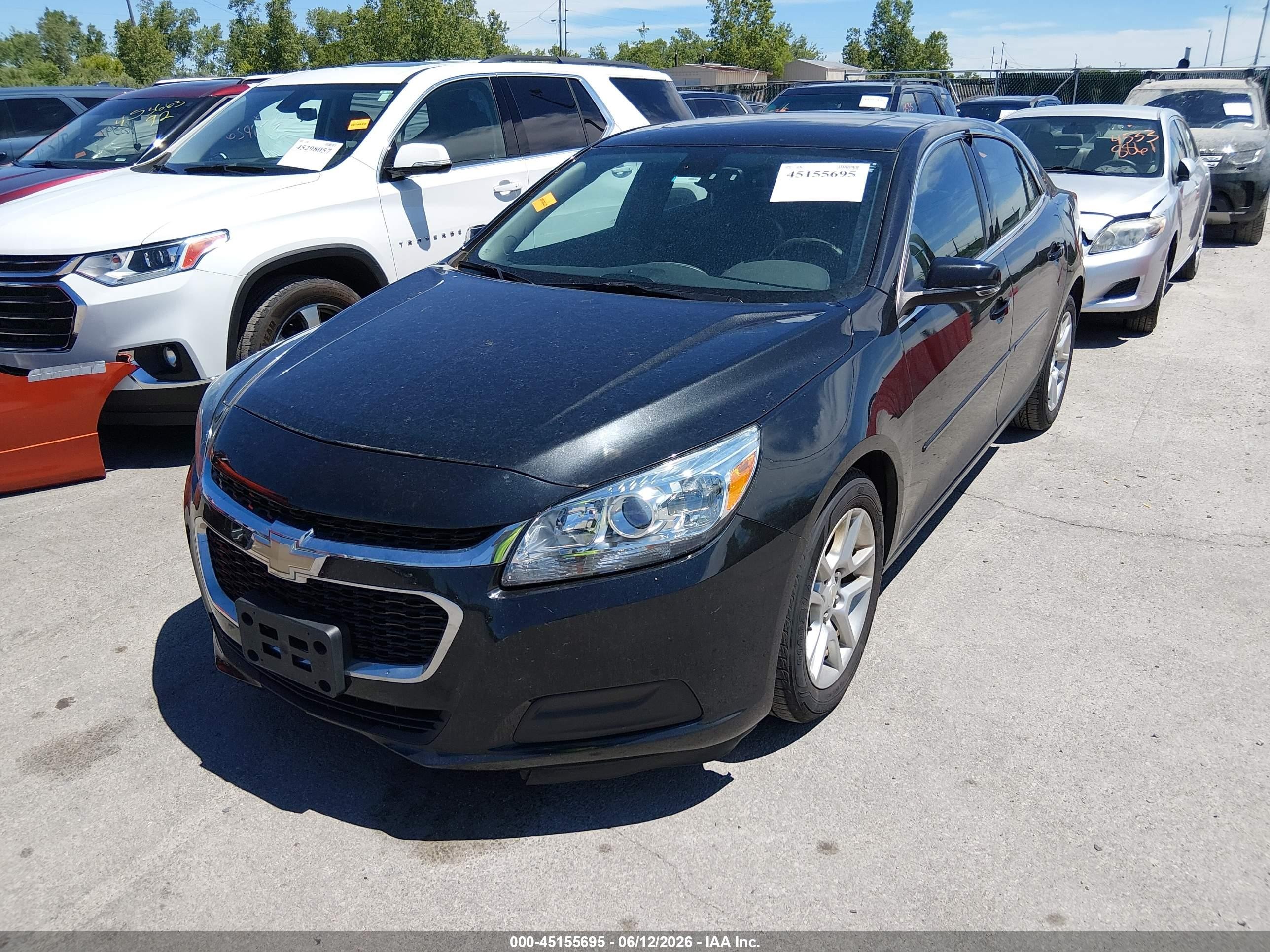 2015 Chevrolet Malibu 1lt Black vin: 1G11C5SL9FF159890