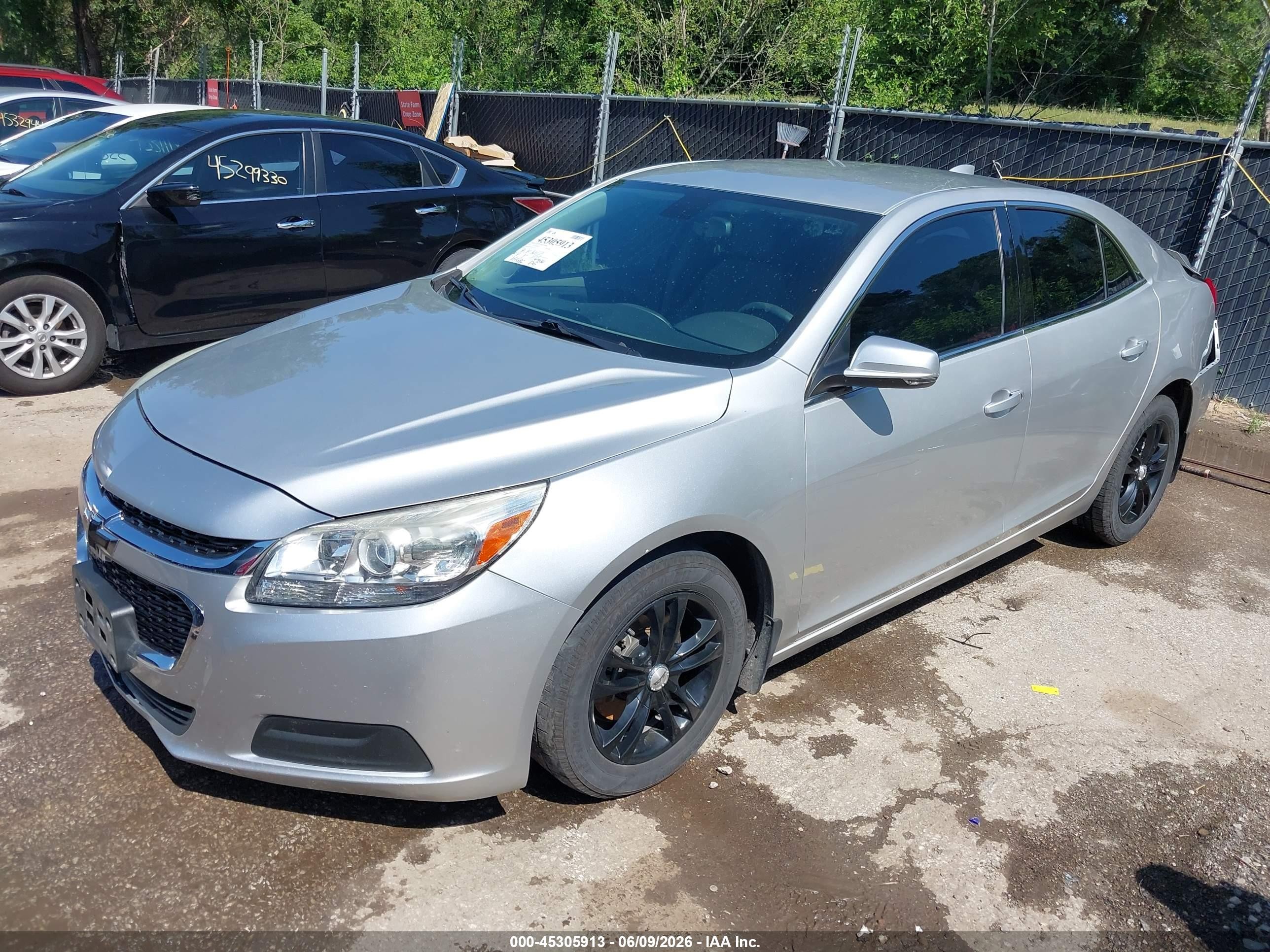 2015 Chevrolet Malibu 1lt Silver vin: 1G11C5SL9FF213768