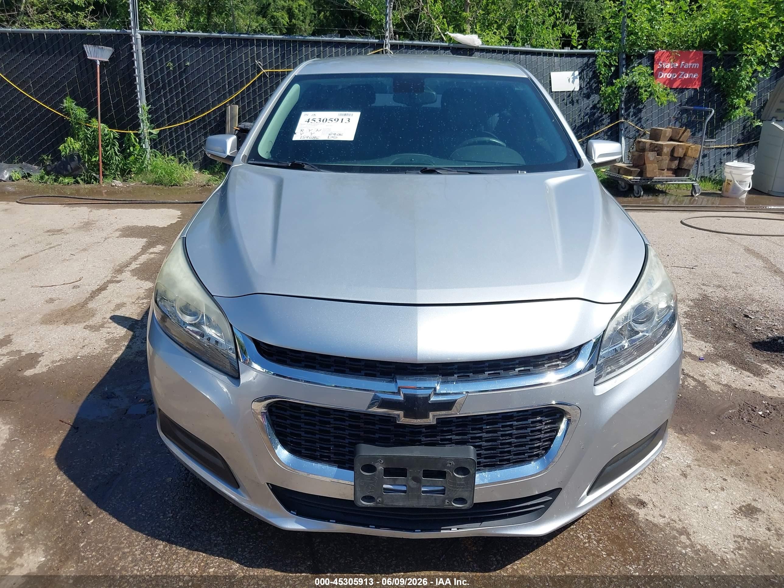 2015 Chevrolet Malibu 1lt Silver vin: 1G11C5SL9FF213768