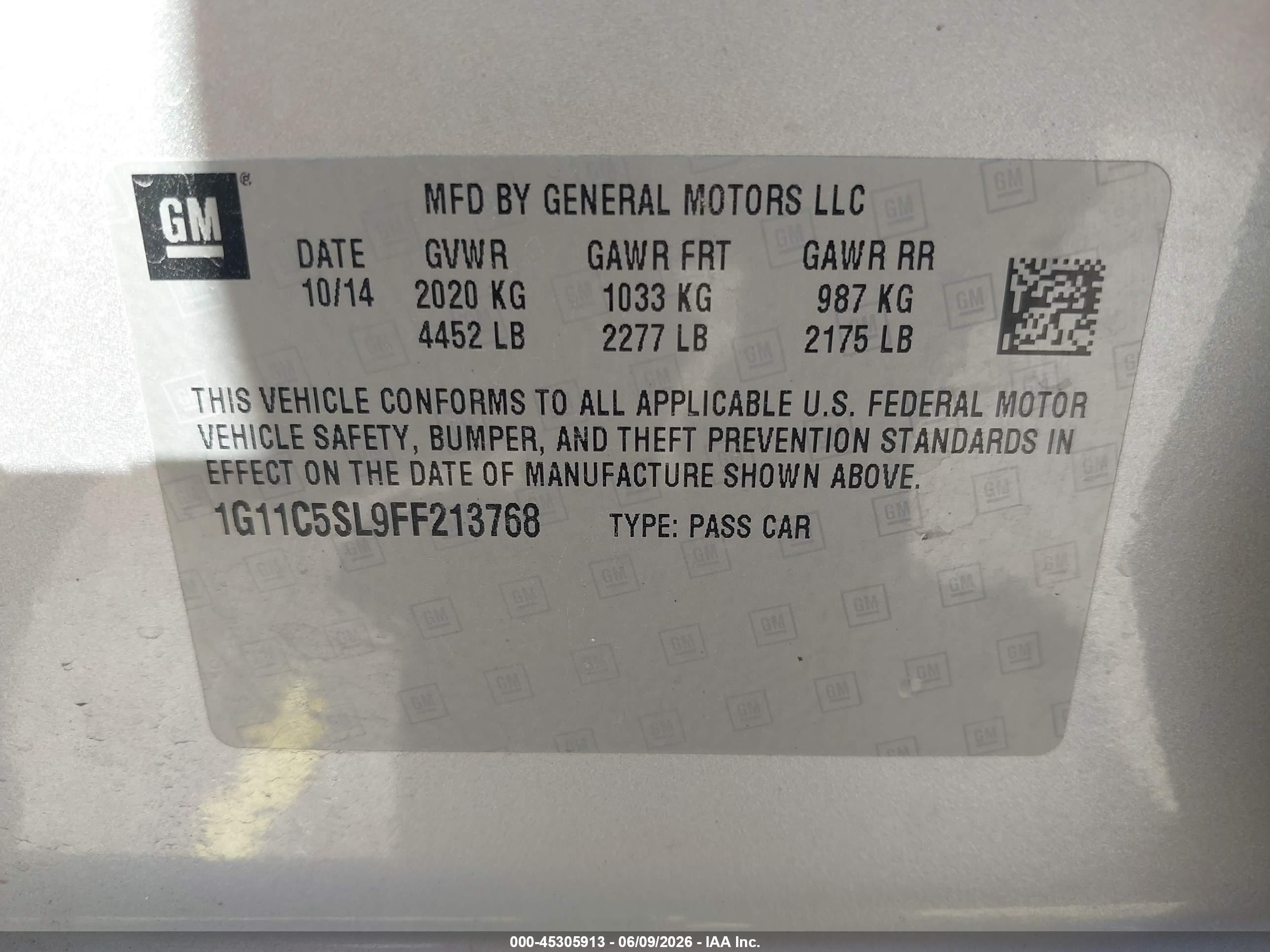 2015 Chevrolet Malibu 1lt Silver vin: 1G11C5SL9FF213768
