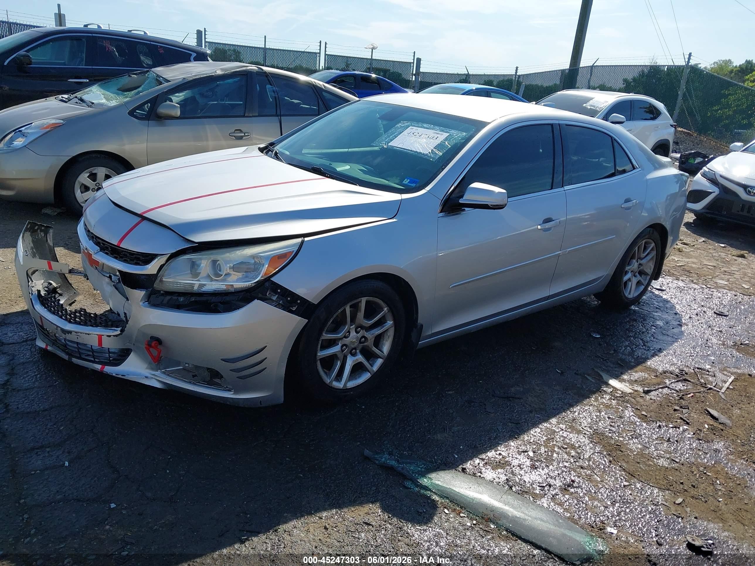 2015 Chevrolet Malibu 1lt Silver vin: 1G11C5SL9FF228996