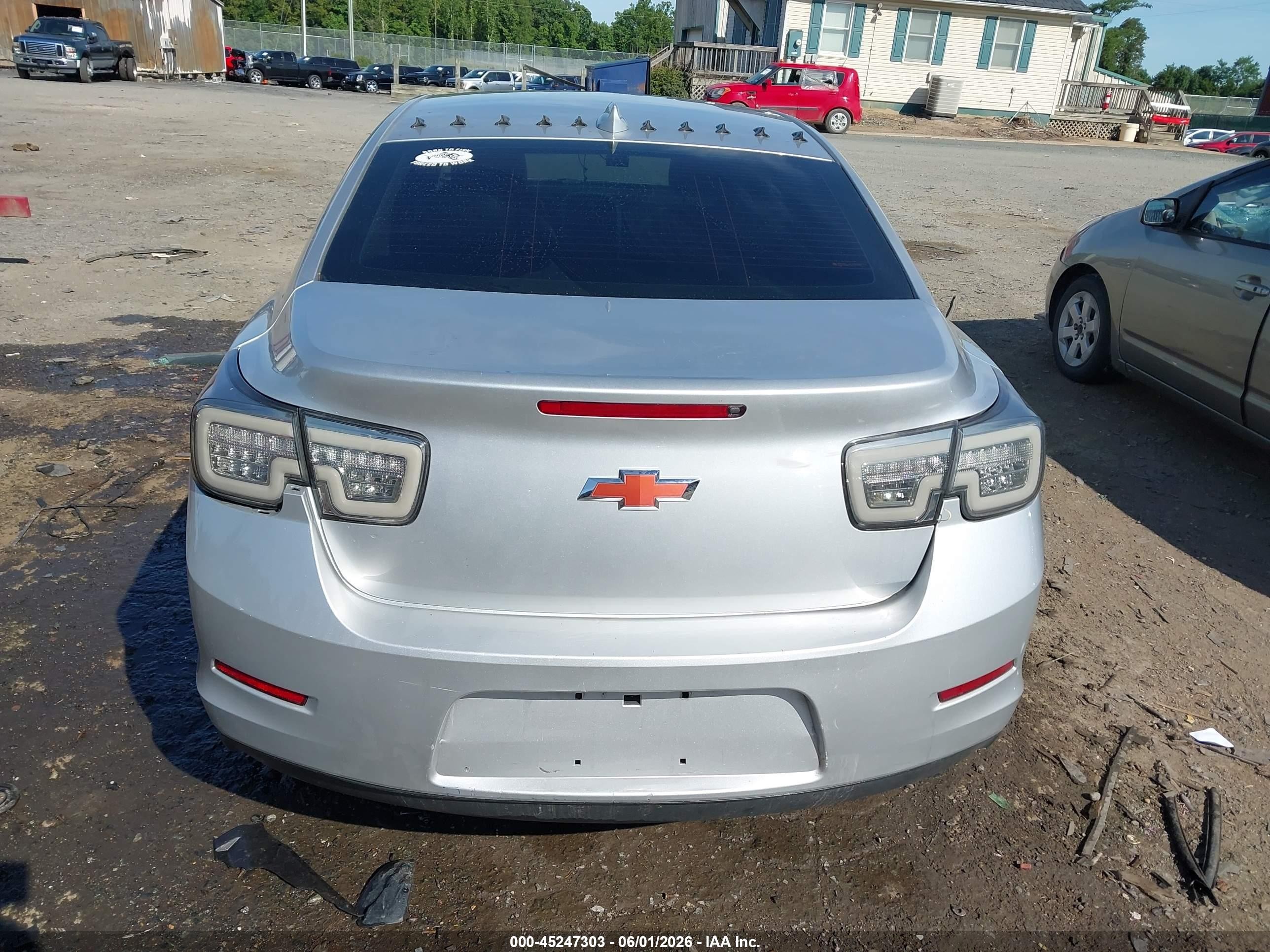 2015 Chevrolet Malibu 1lt Silver vin: 1G11C5SL9FF228996