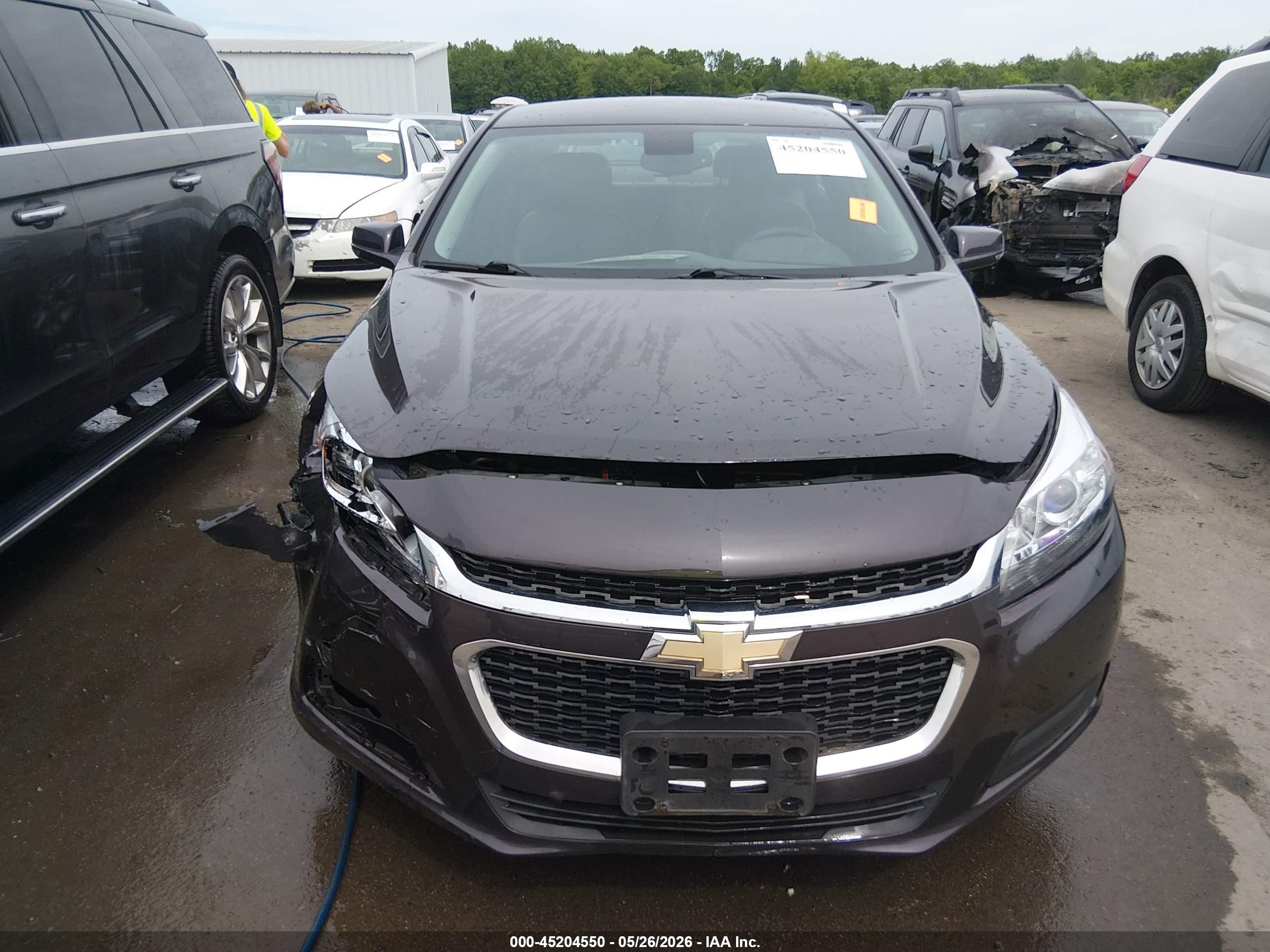 2015 Chevrolet Malibu 1lt Серый vin: 1G11C5SL9FF240677