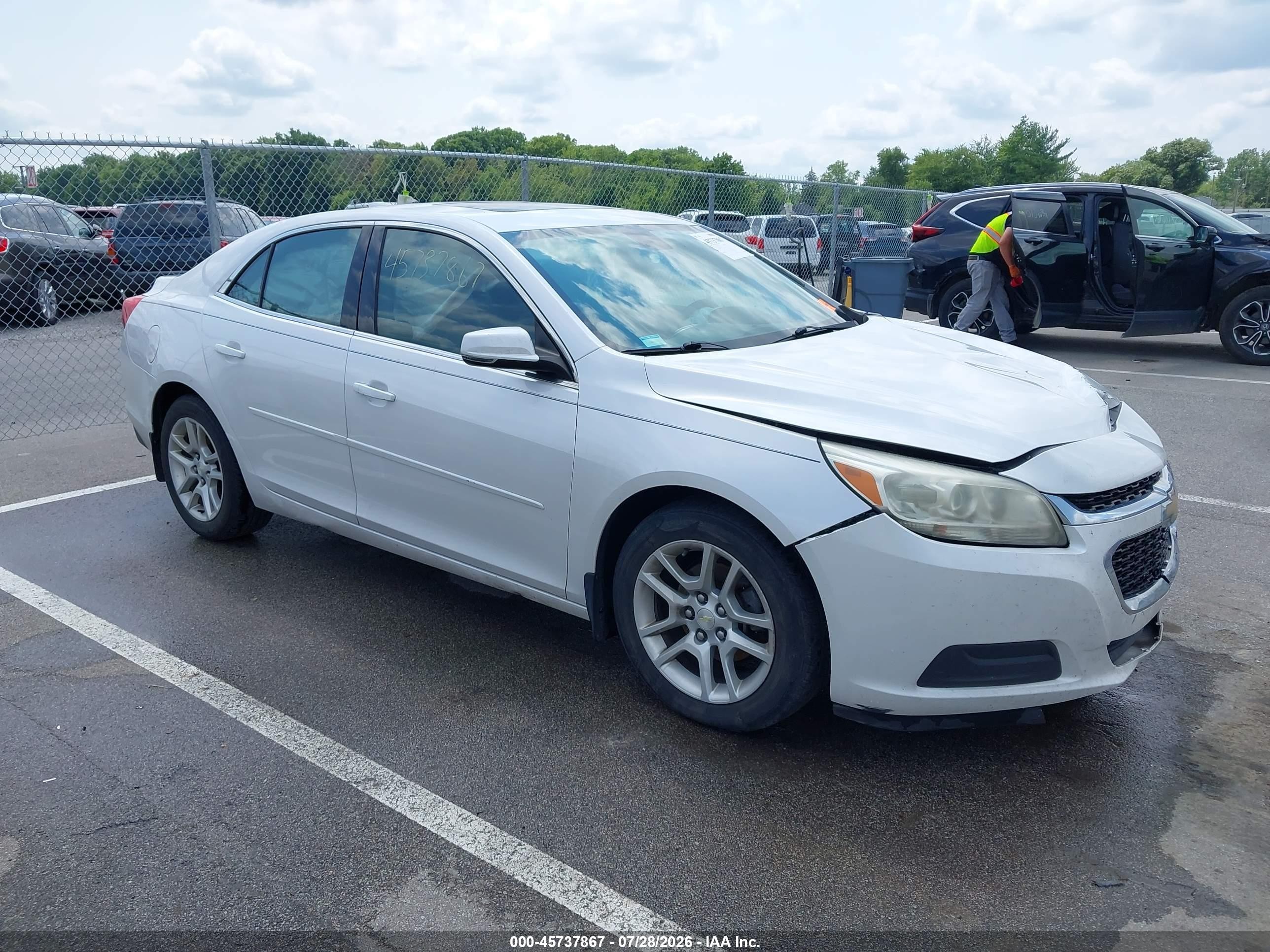 2015 Chevrolet Malibu 1lt White vin: 1G11C5SL9FF306502