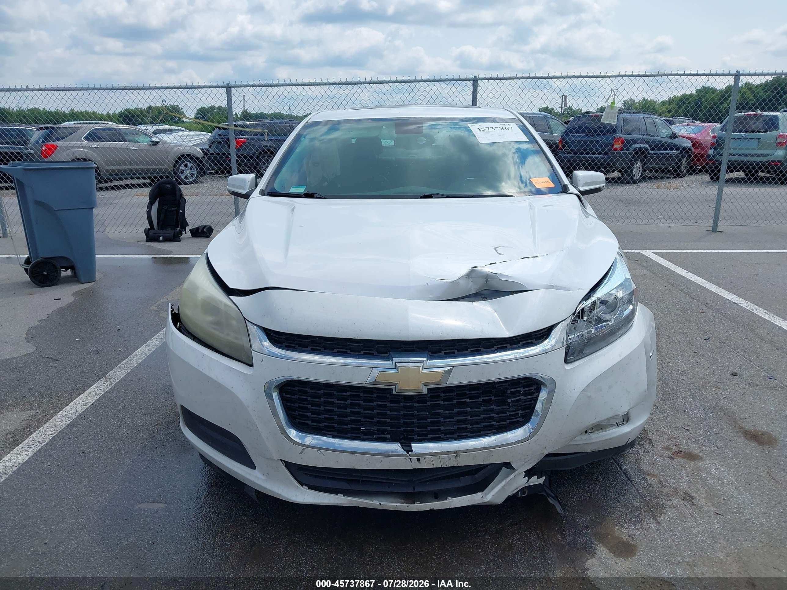 2015 Chevrolet Malibu 1lt White vin: 1G11C5SL9FF306502