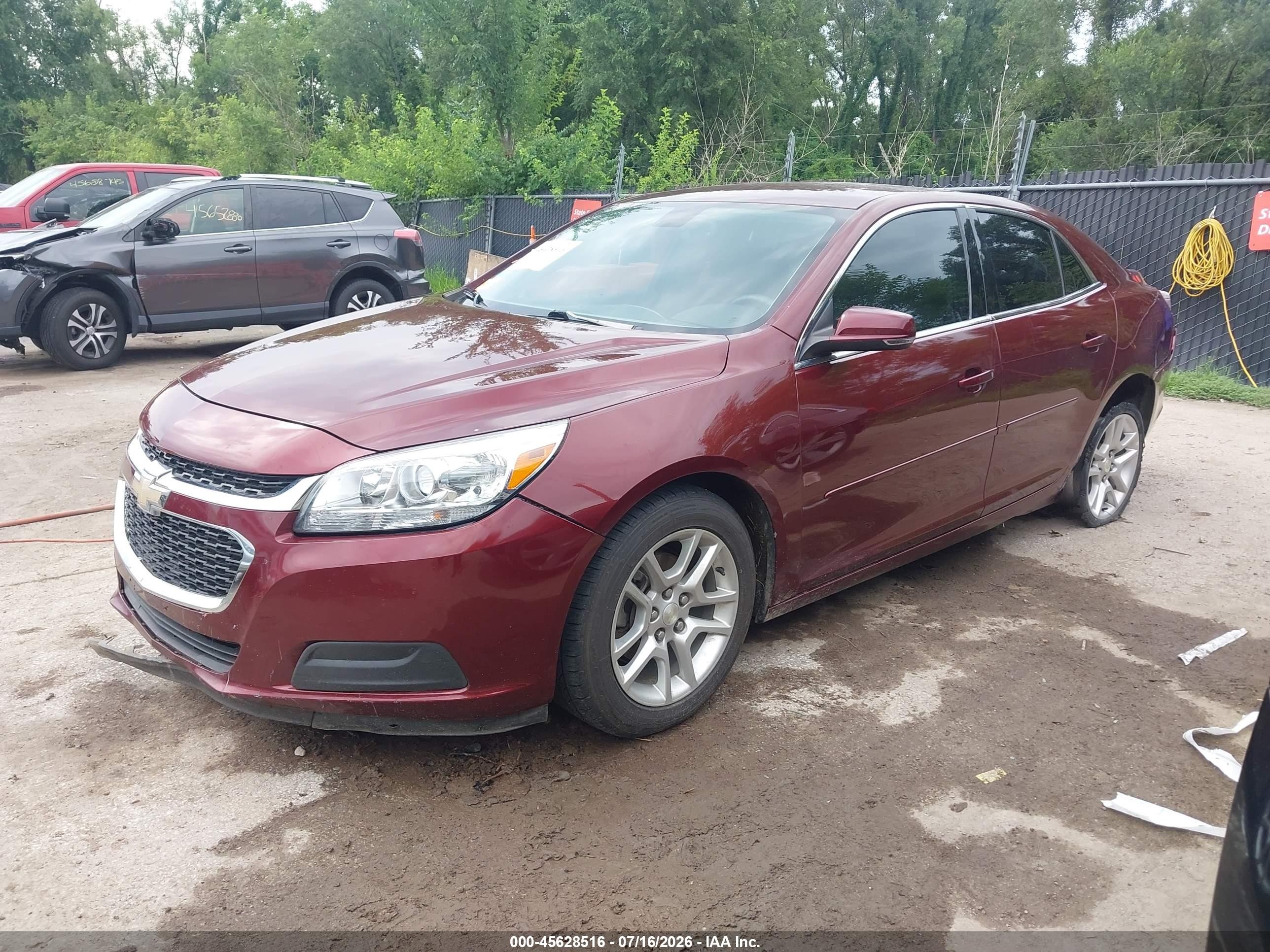 2015 Chevrolet Malibu 1lt Burgundy vin: 1G11C5SL9FF324949