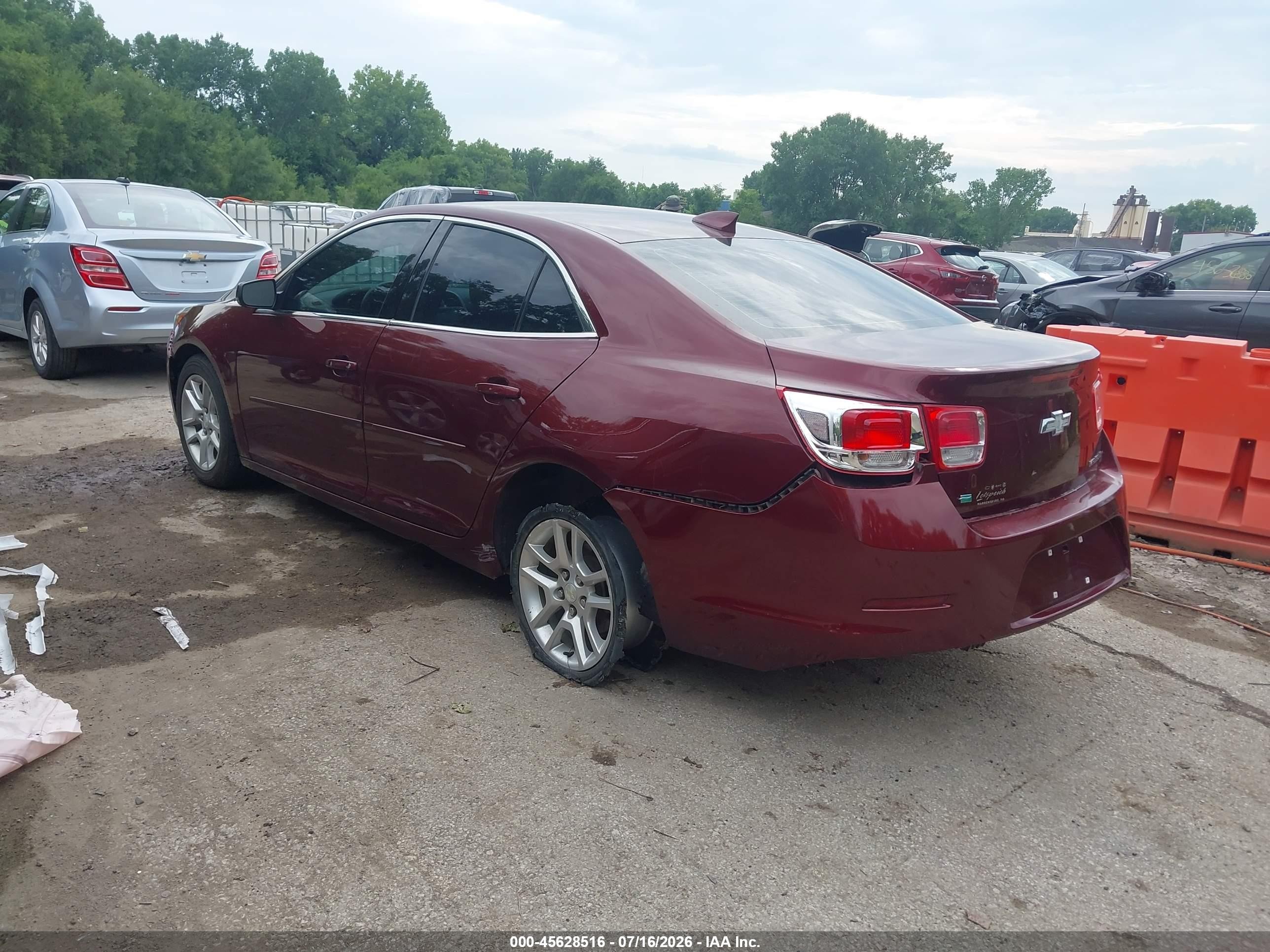 2015 Chevrolet Malibu 1lt Burgundy vin: 1G11C5SL9FF324949