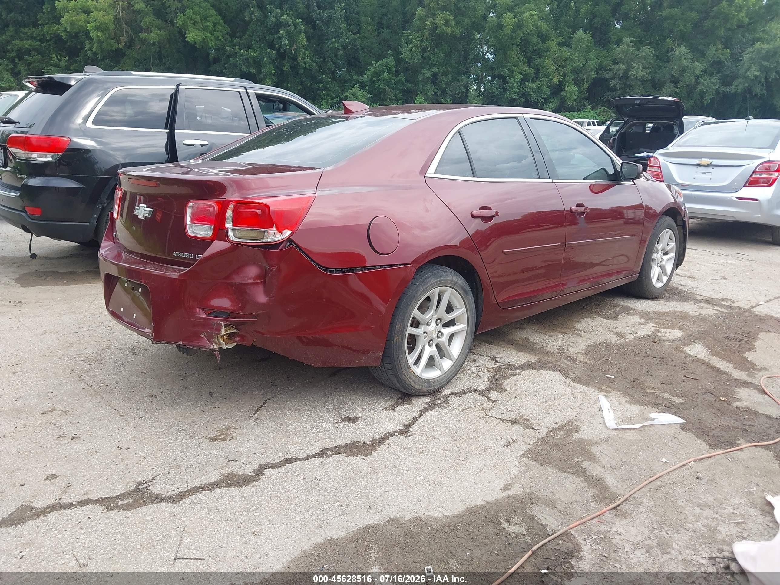 2015 Chevrolet Malibu 1lt Burgundy vin: 1G11C5SL9FF324949