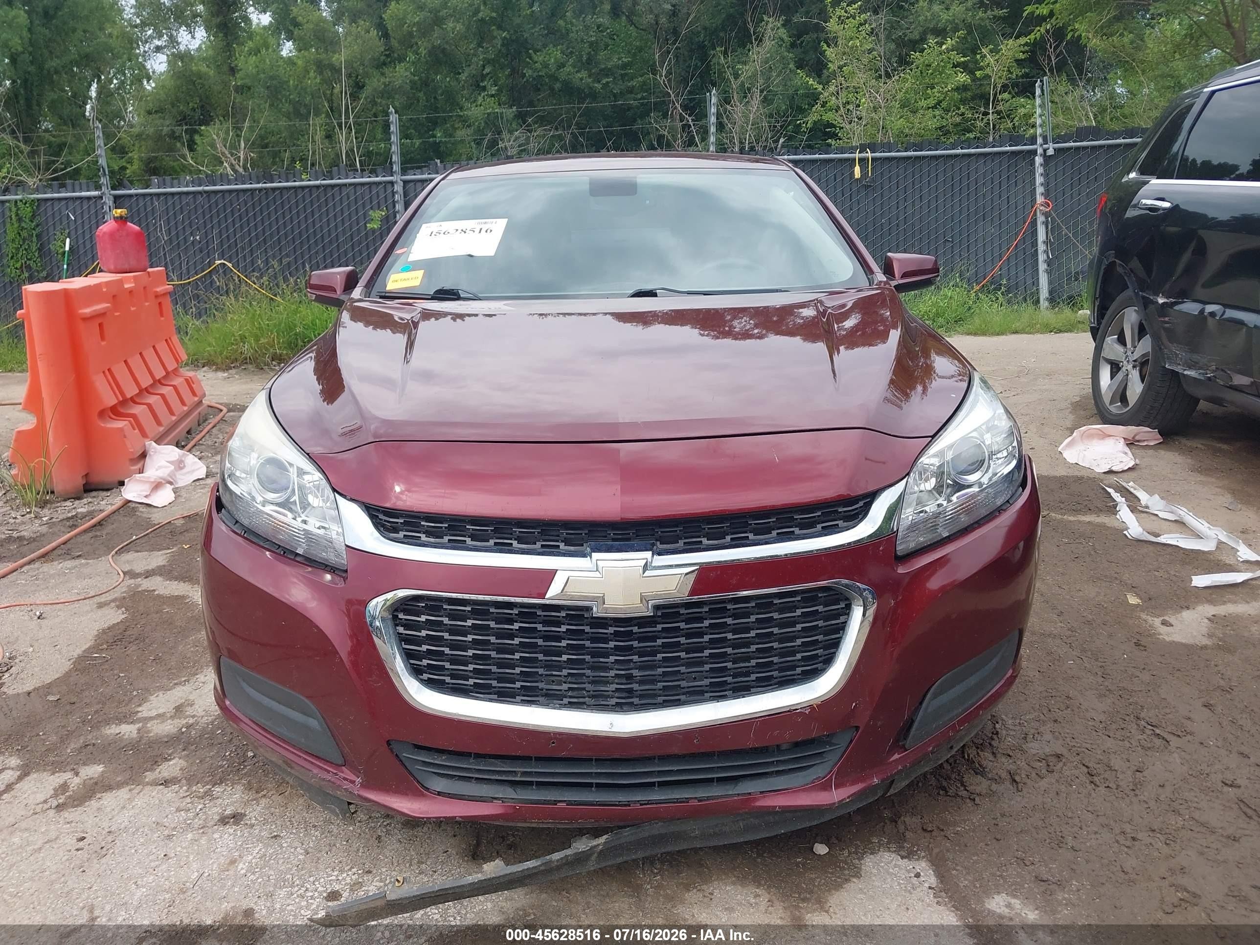 2015 Chevrolet Malibu 1lt Burgundy vin: 1G11C5SL9FF324949