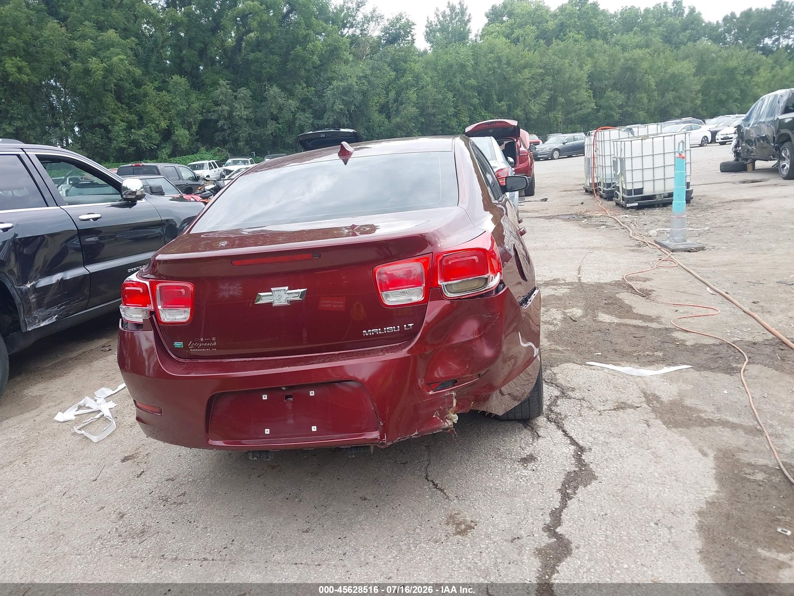 2015 Chevrolet Malibu 1lt Burgundy vin: 1G11C5SL9FF324949