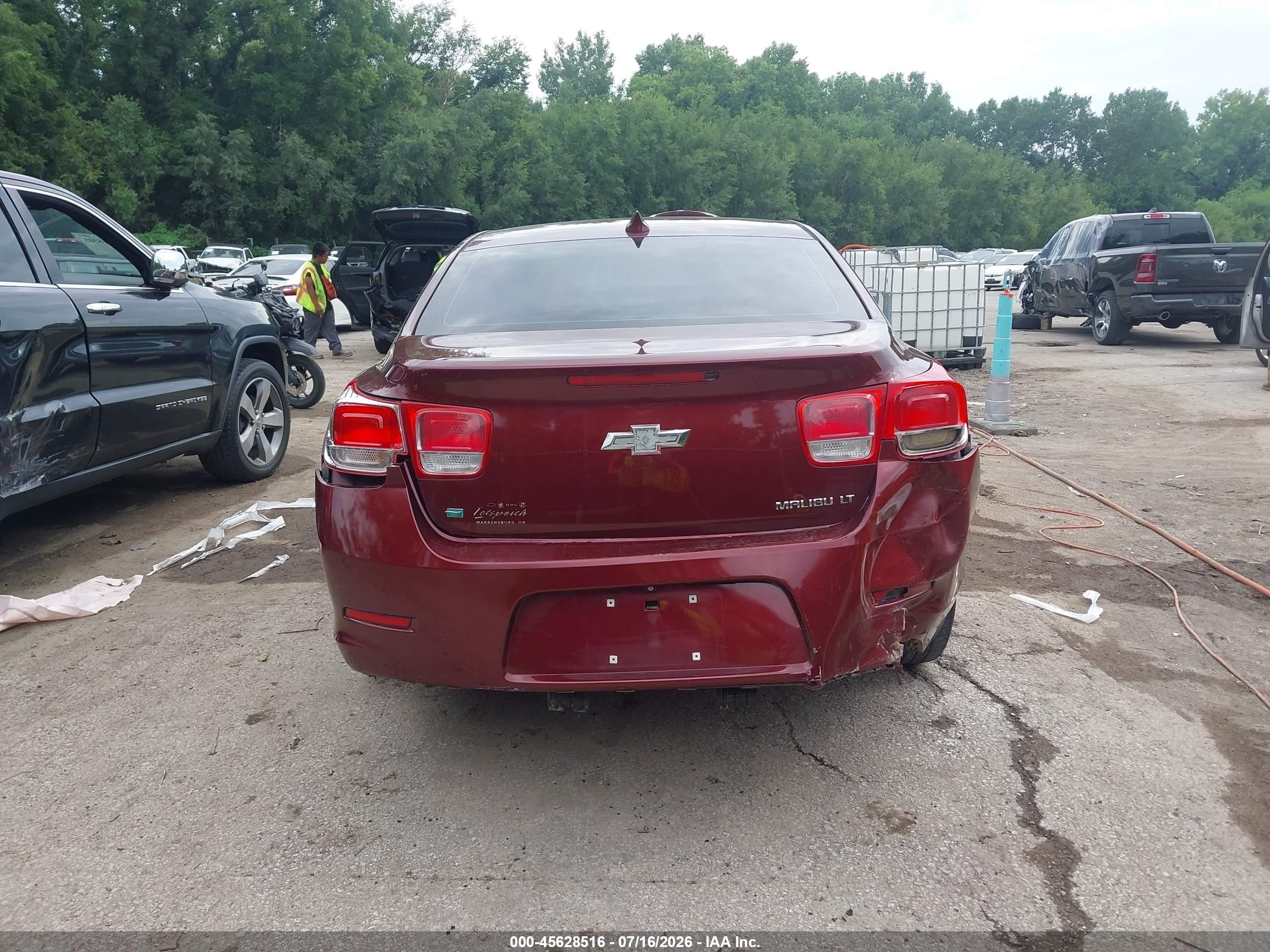 2015 Chevrolet Malibu 1lt Burgundy vin: 1G11C5SL9FF324949