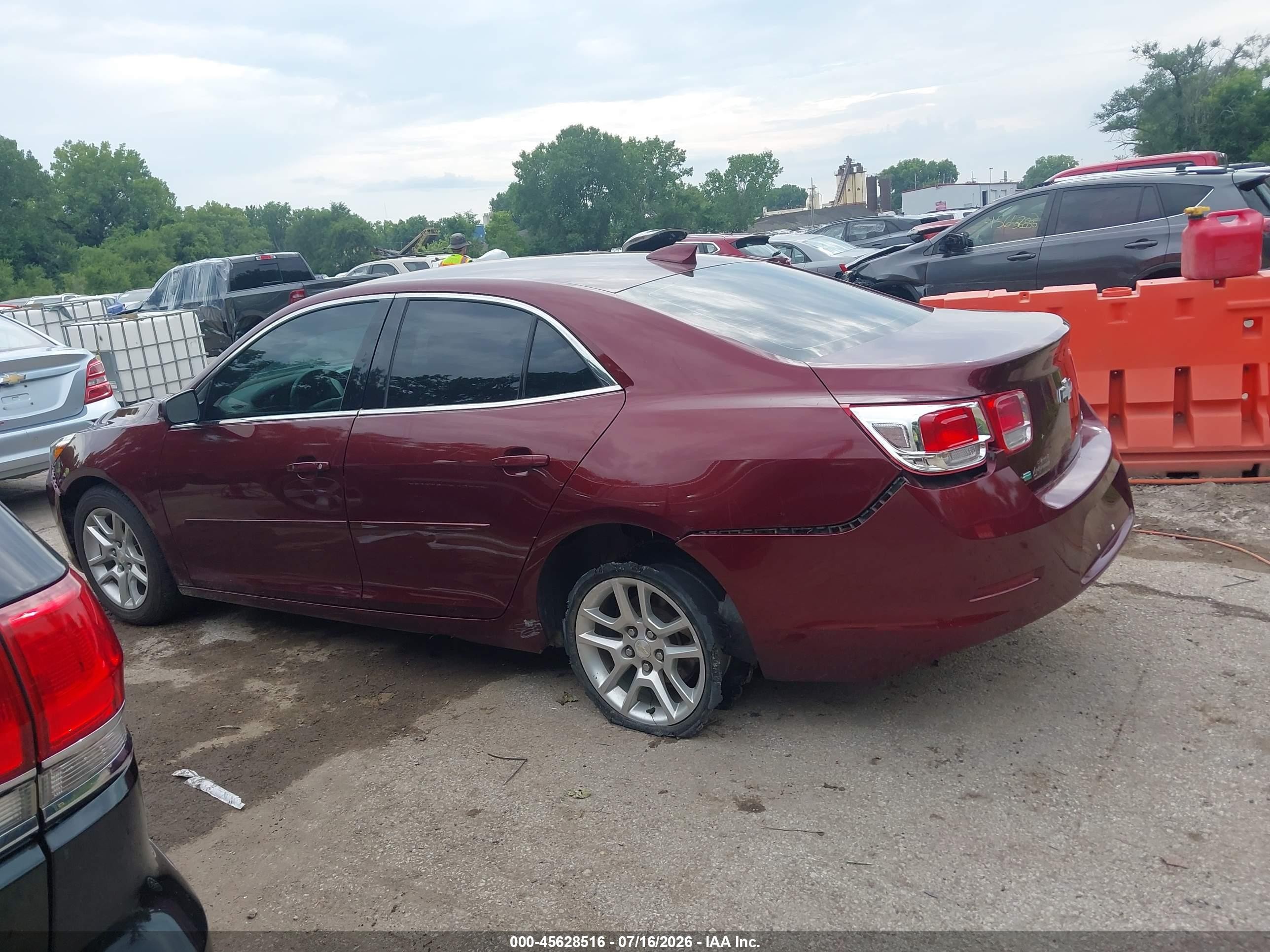 2015 Chevrolet Malibu 1lt Burgundy vin: 1G11C5SL9FF324949