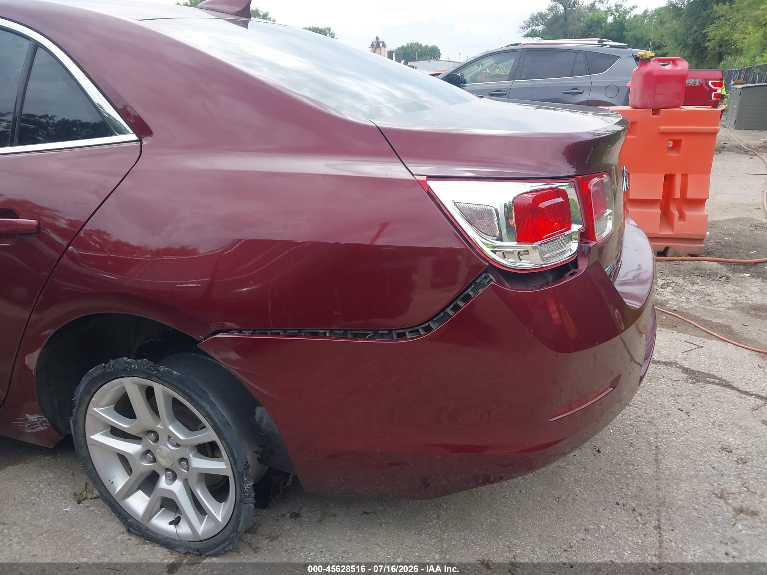 2015 Chevrolet Malibu 1lt Burgundy vin: 1G11C5SL9FF324949