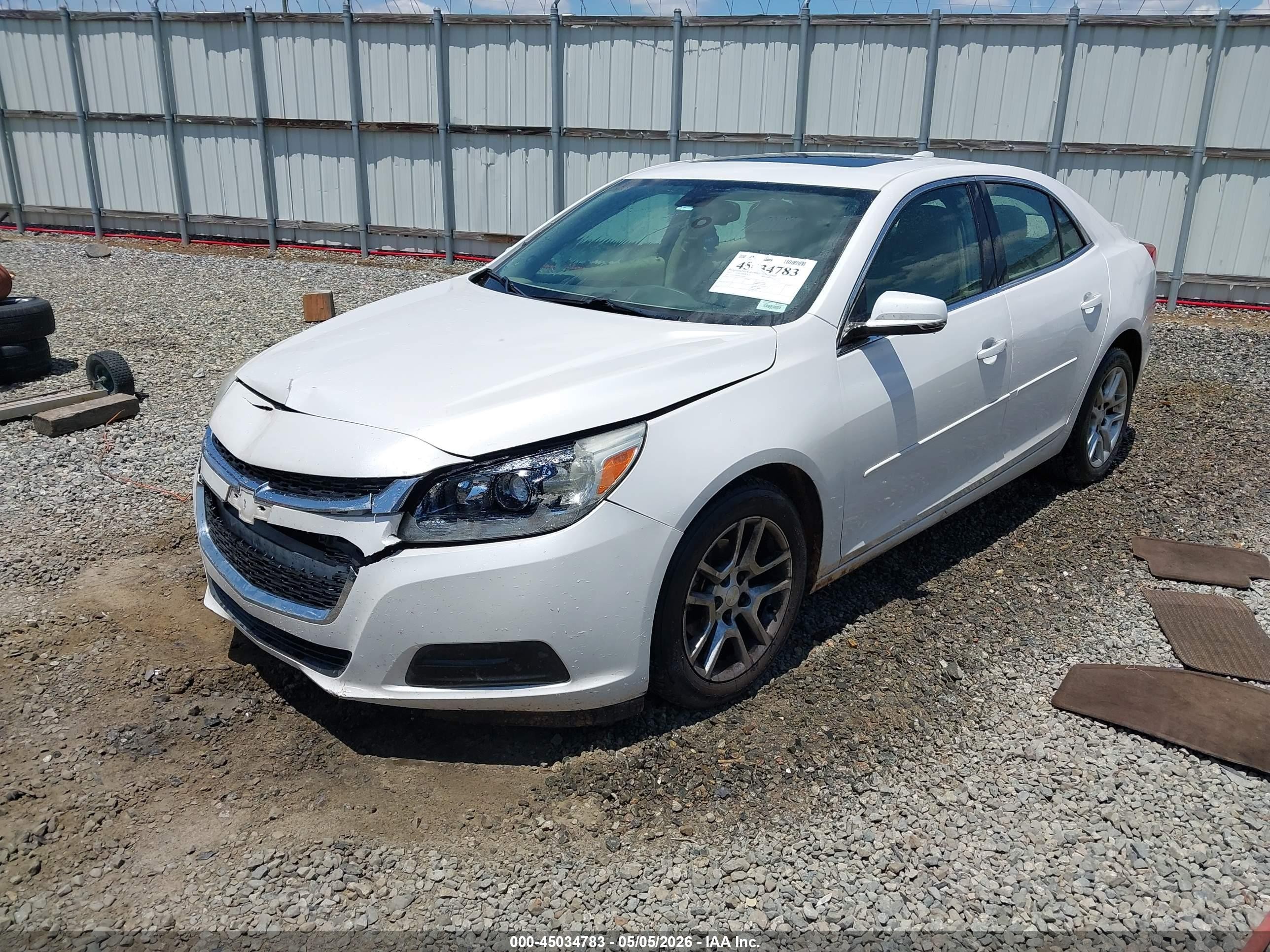 2015 Chevrolet Malibu 1lt White vin: 1G11C5SL9FF349026