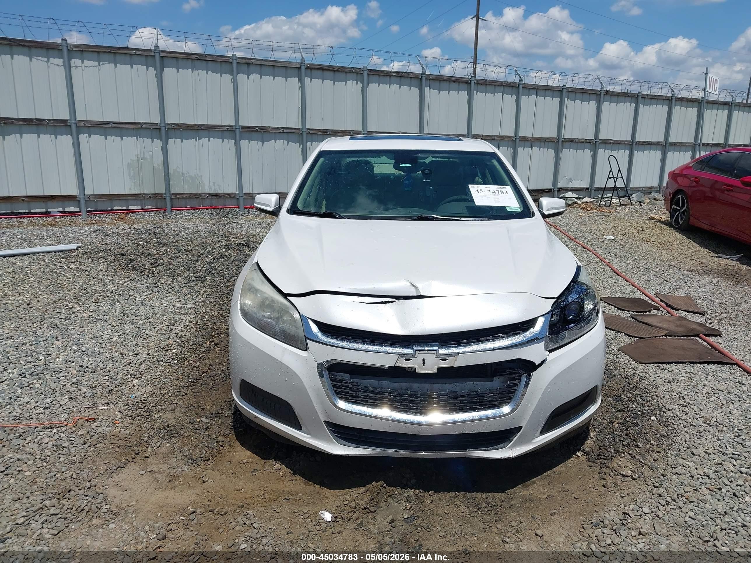 2015 Chevrolet Malibu 1lt White vin: 1G11C5SL9FF349026