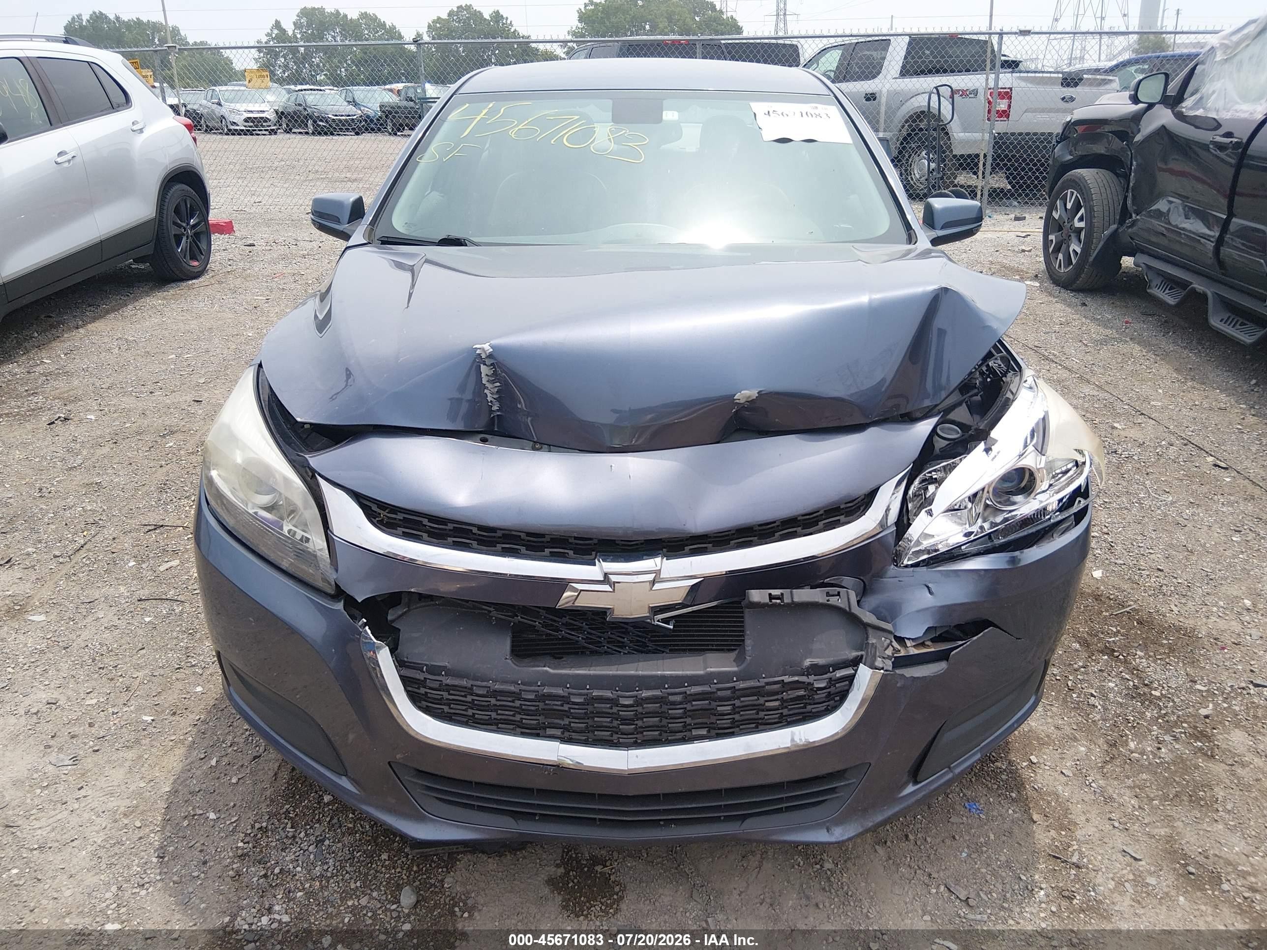 2014 Chevrolet Malibu 1lt Blue vin: 1G11C5SLXEF107313