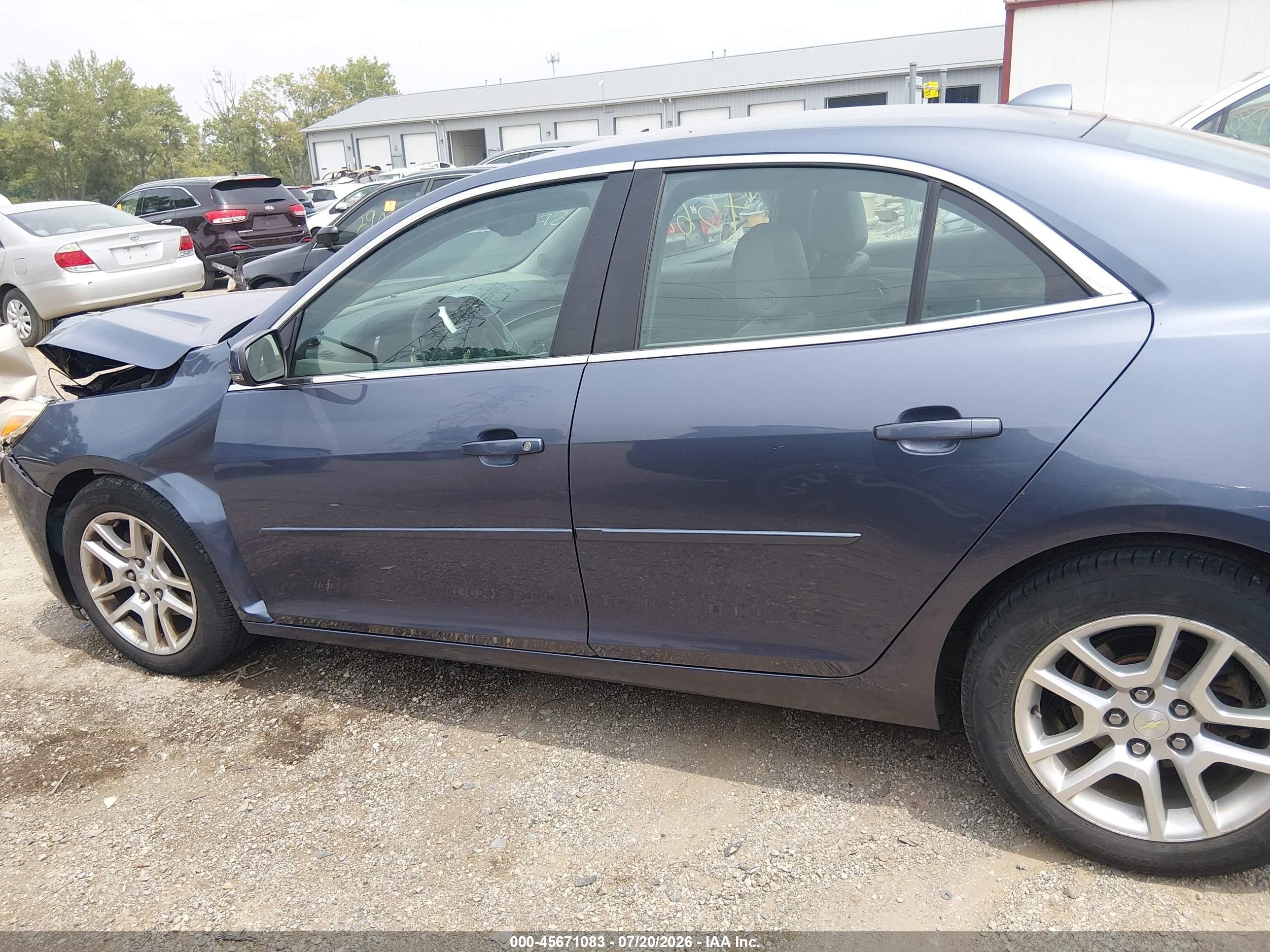 2014 Chevrolet Malibu 1lt Blue vin: 1G11C5SLXEF107313