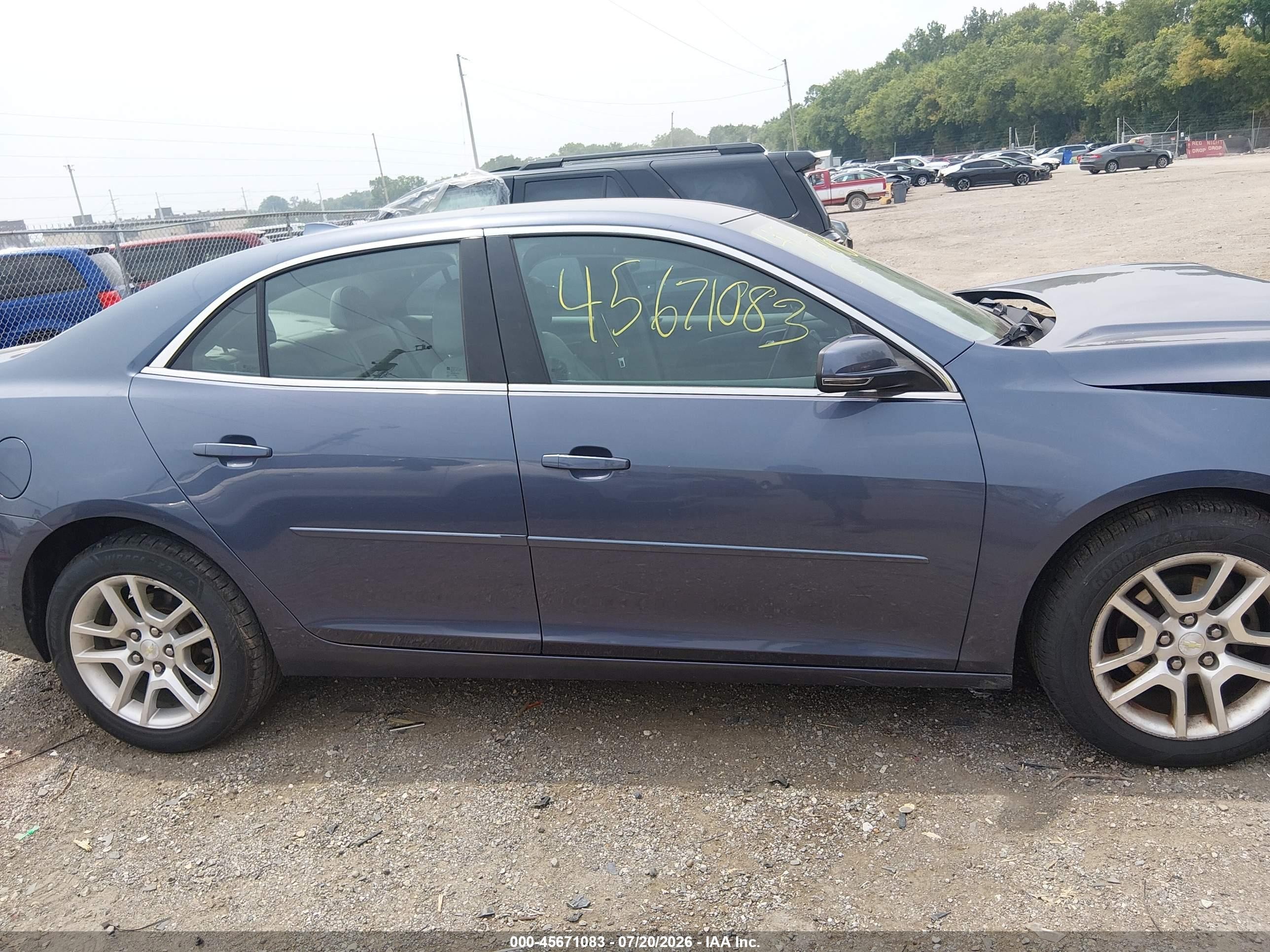 2014 Chevrolet Malibu 1lt Blue vin: 1G11C5SLXEF107313