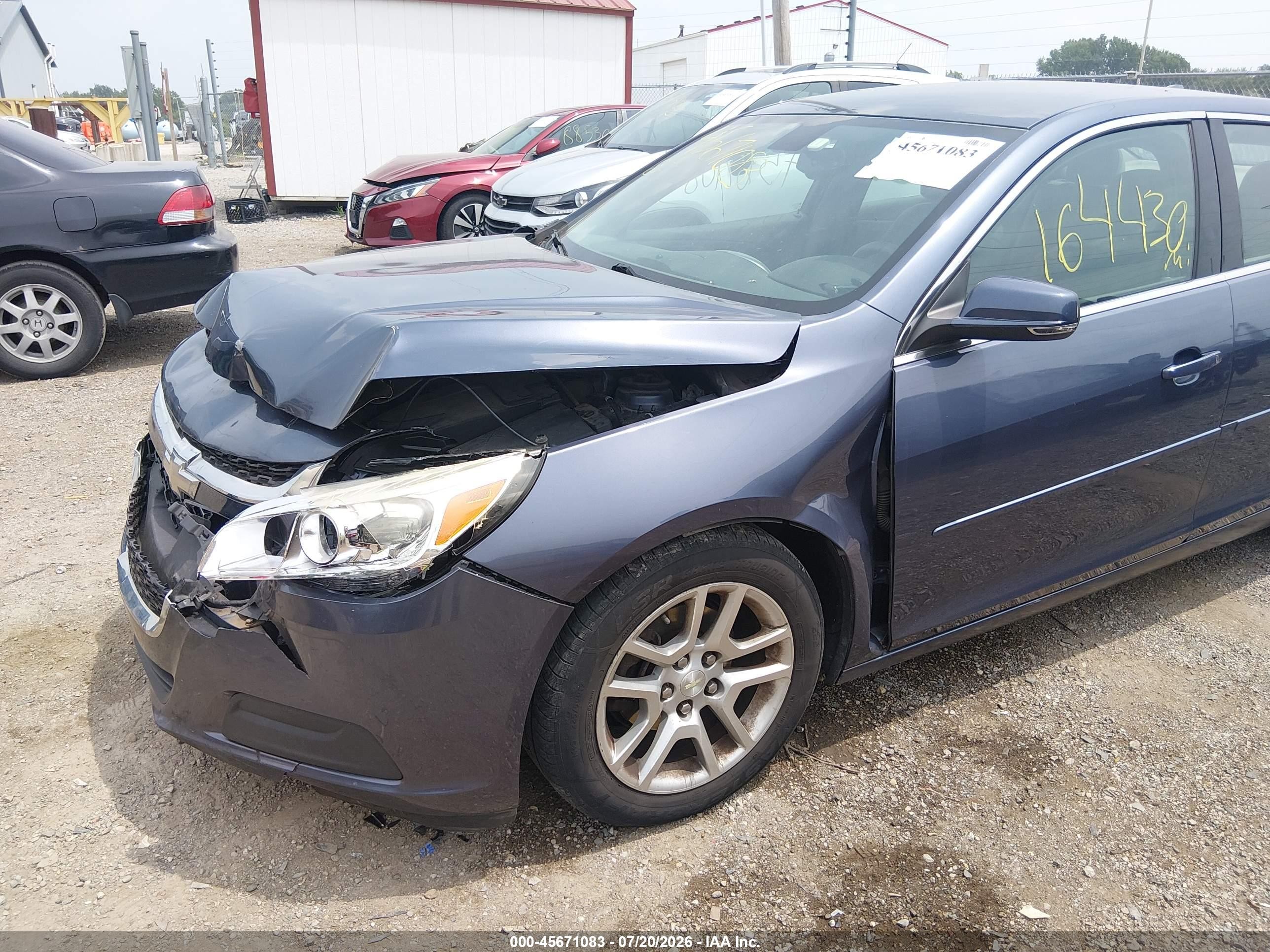 2014 Chevrolet Malibu 1lt Blue vin: 1G11C5SLXEF107313