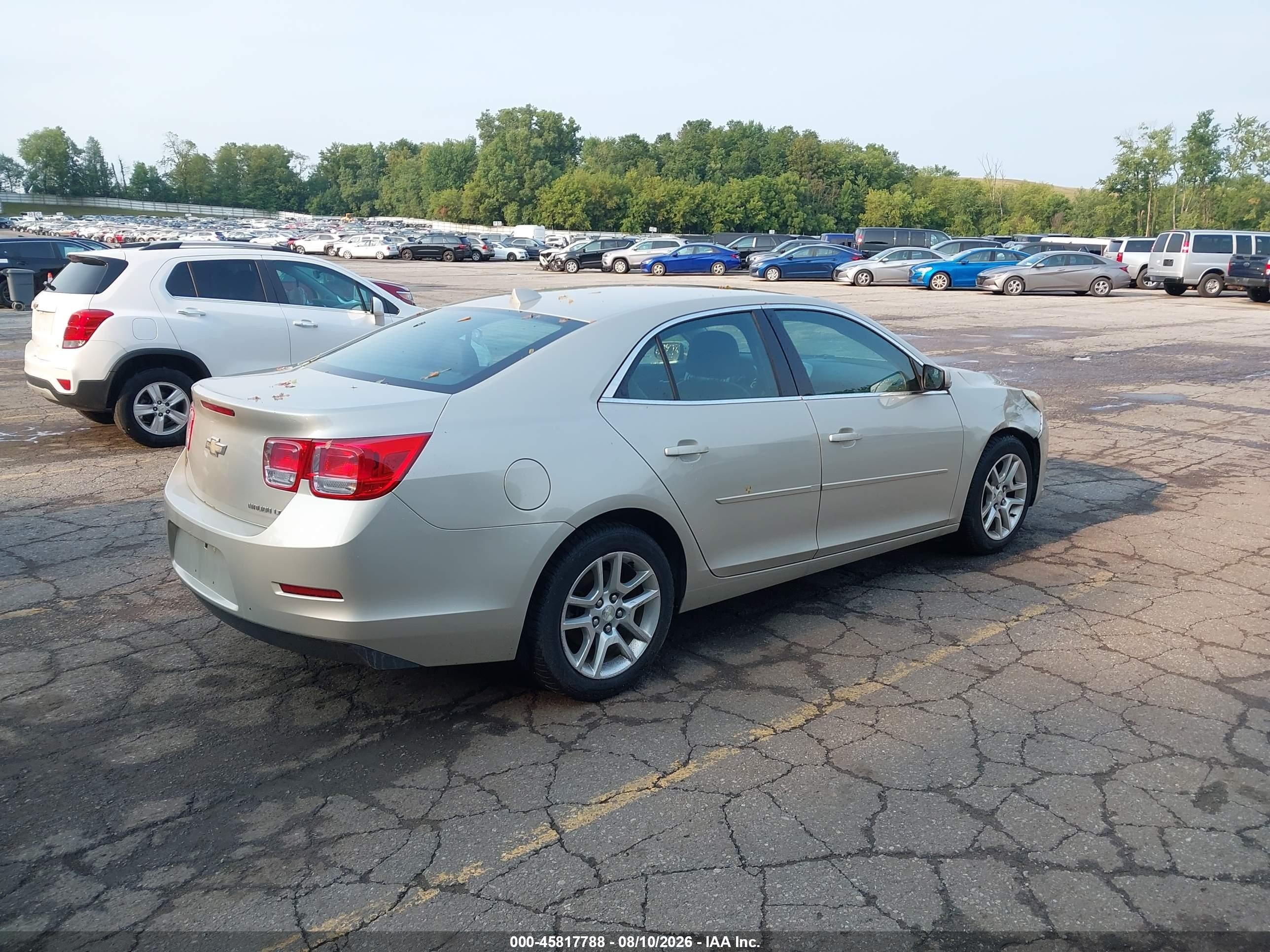 2014 Chevrolet Malibu 1lt Gold vin: 1G11C5SLXEF189527