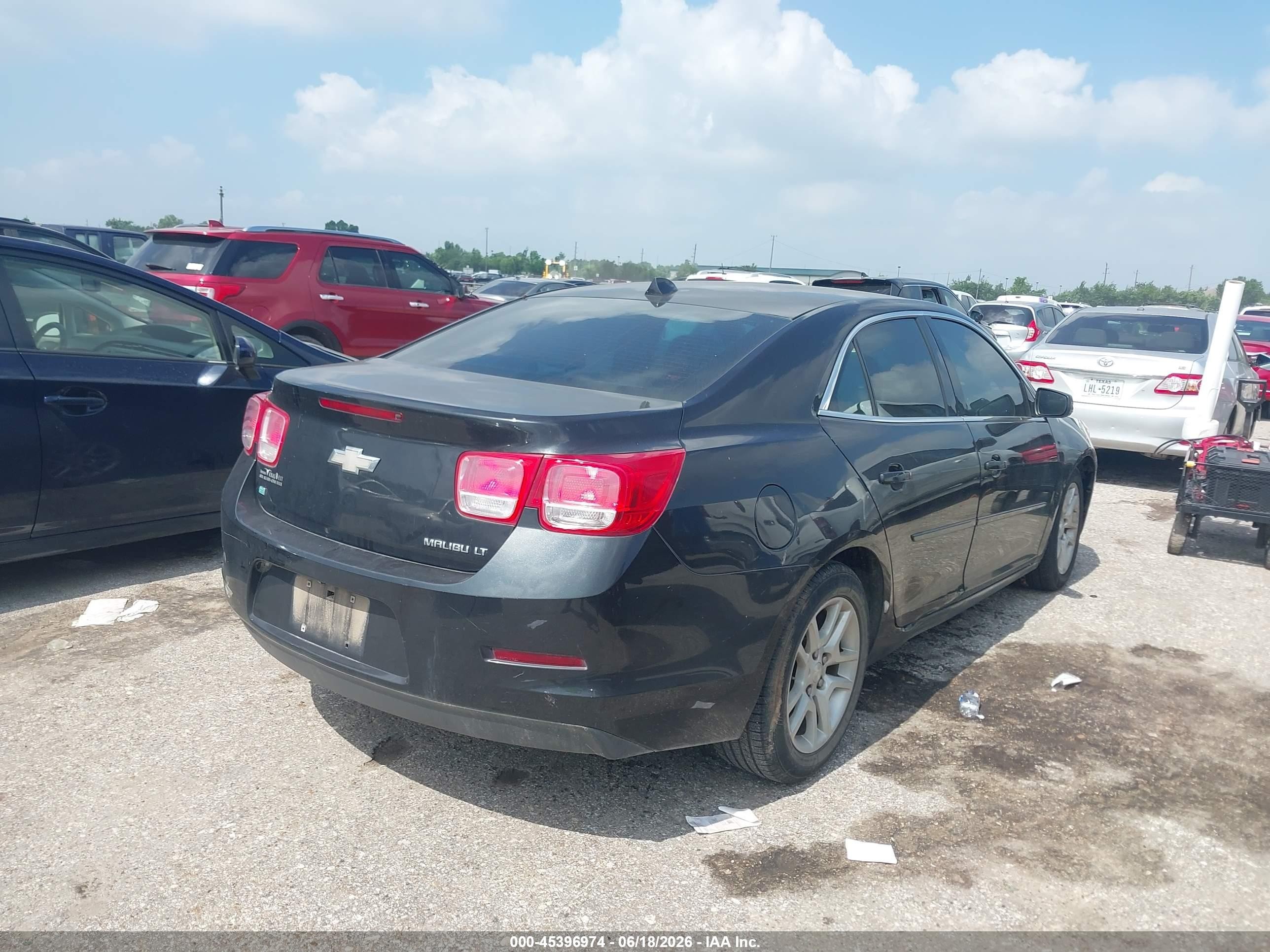 2014 Chevrolet Malibu 1lt Черный vin: 1G11C5SLXEF273315