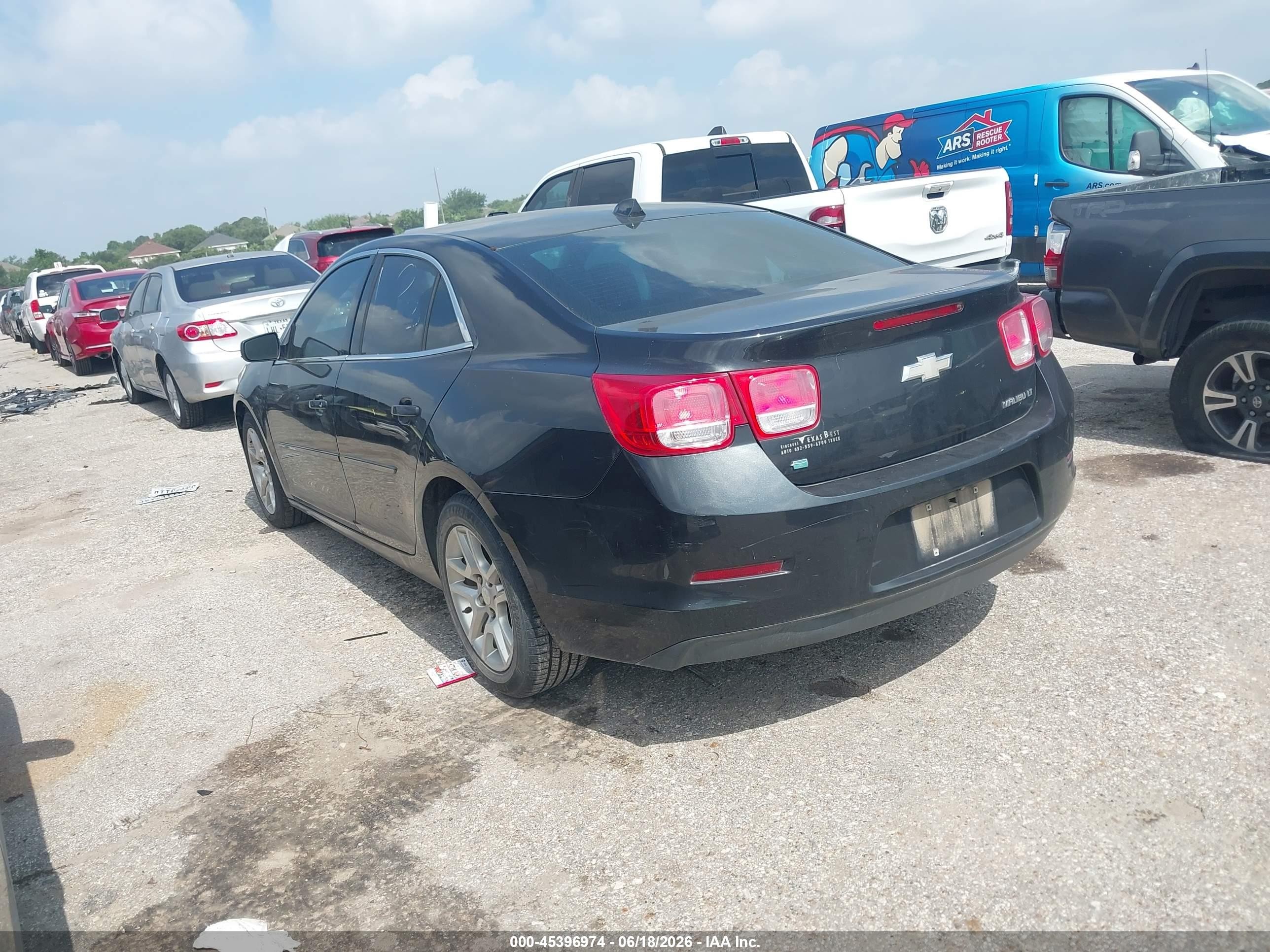 2014 Chevrolet Malibu 1lt Черный vin: 1G11C5SLXEF273315
