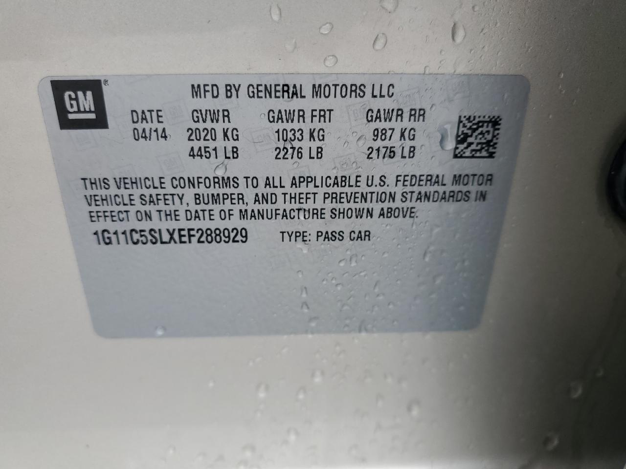 2014 Chevrolet Malibu 1lt Tan vin: 1G11C5SLXEF288929