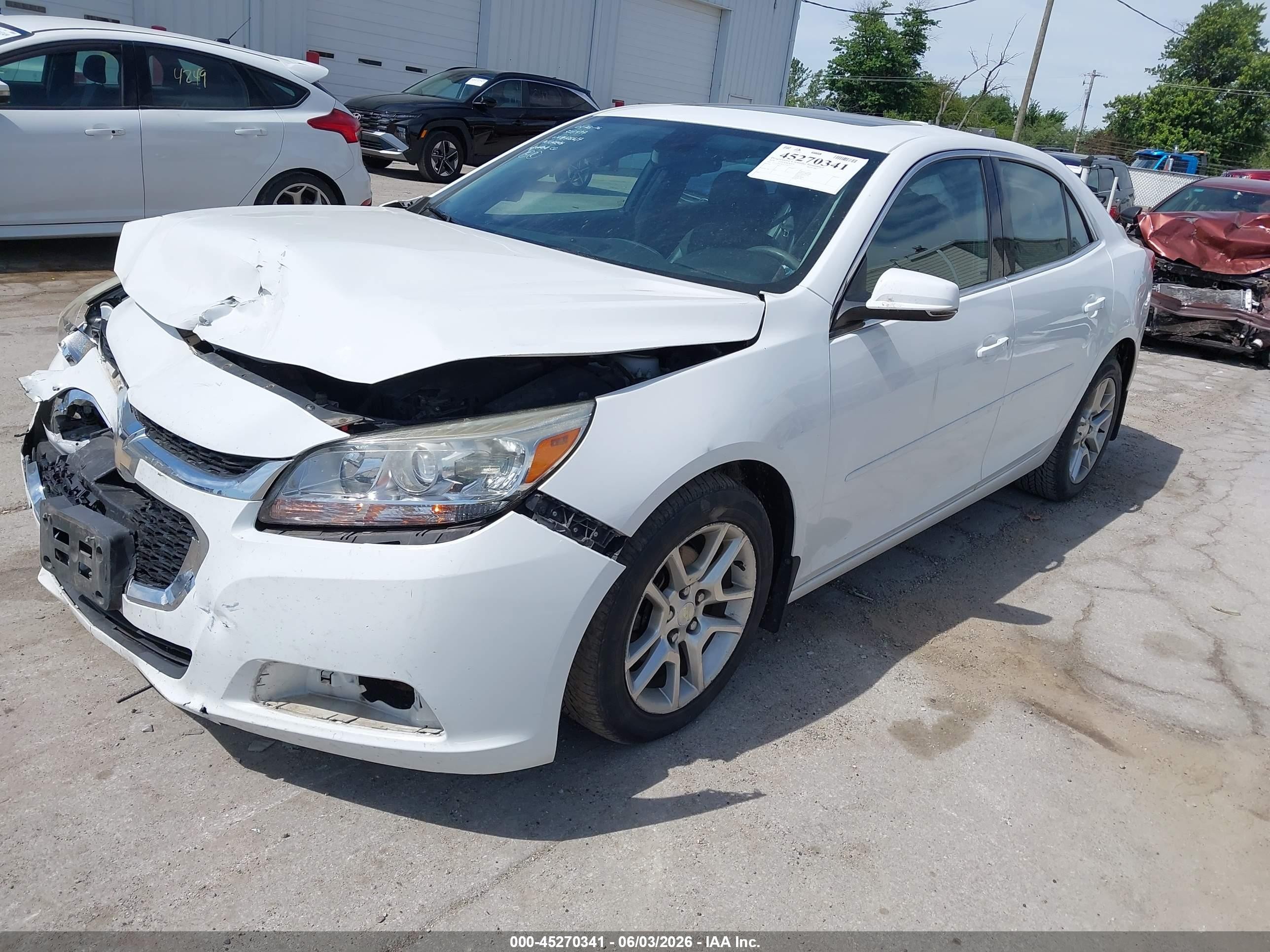 2014 Chevrolet Malibu 1lt White vin: 1G11C5SLXEU126617