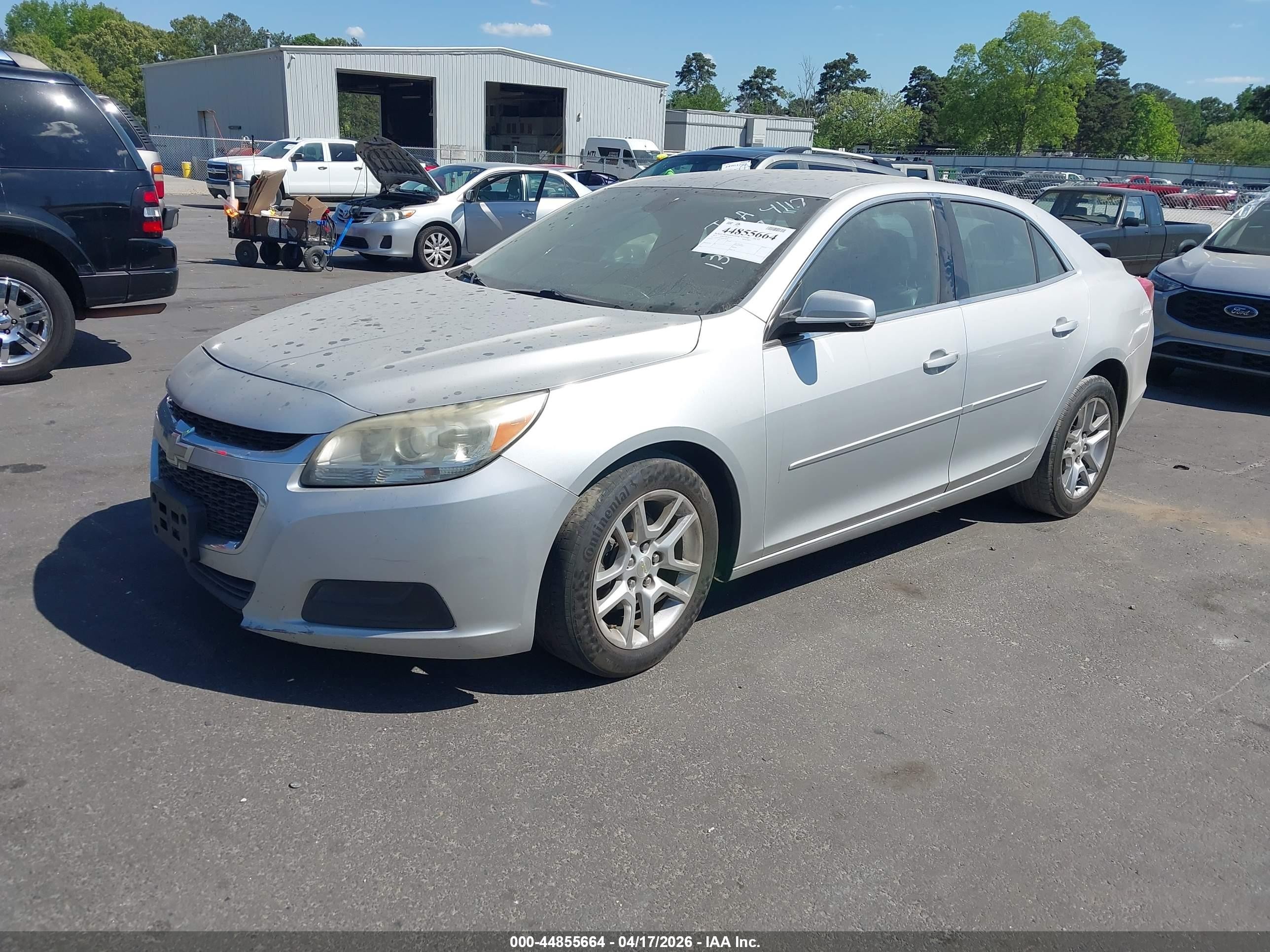2015 Chevrolet Malibu 1lt Silver vin: 1G11C5SLXFF134707
