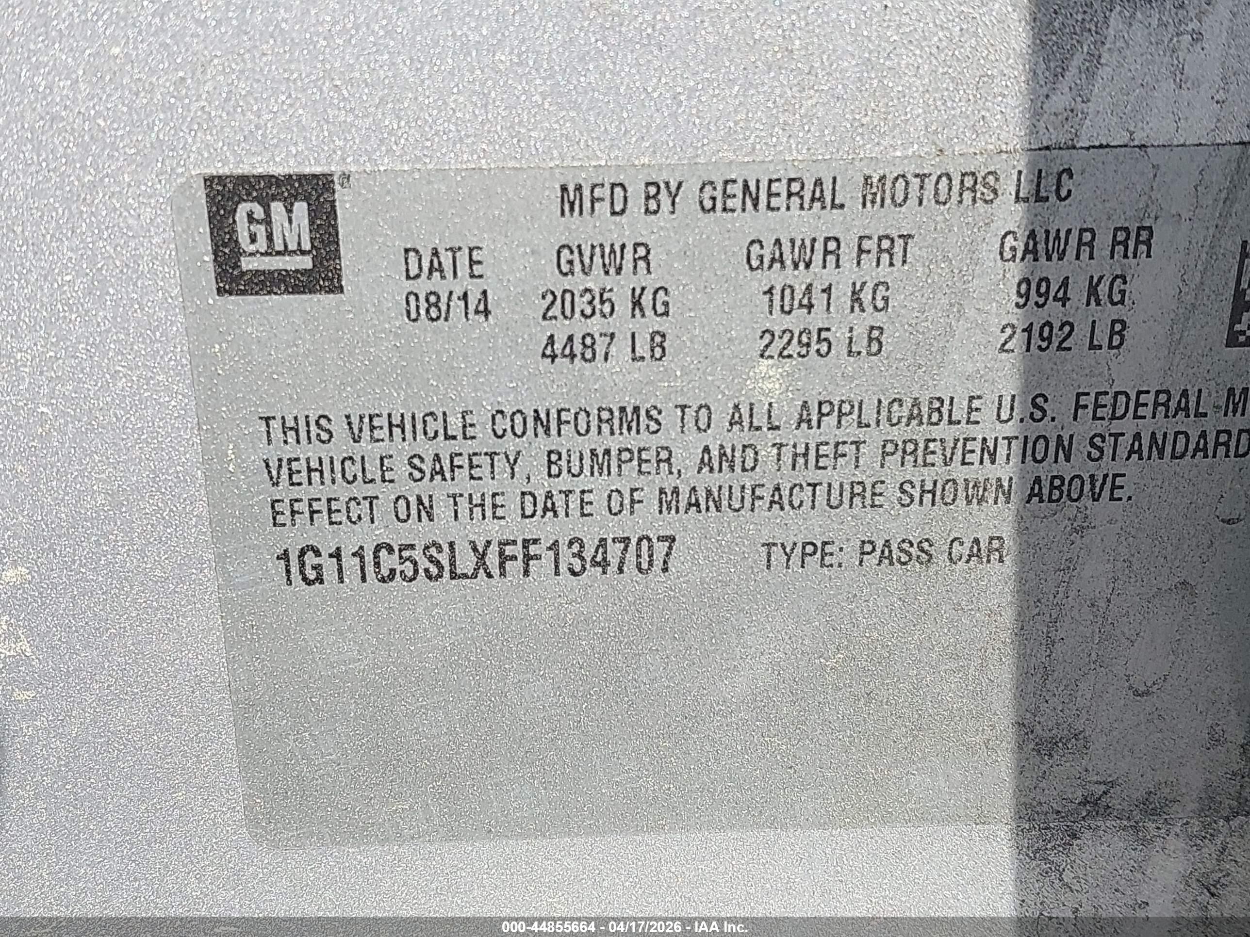 2015 Chevrolet Malibu 1lt Silver vin: 1G11C5SLXFF134707