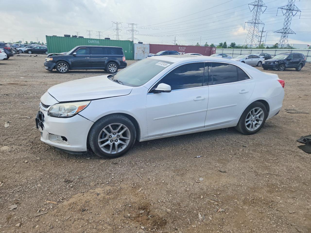 2015 Chevrolet Malibu 1lt White vin: 1G11C5SLXFF190971